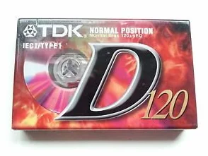 TDK D120 x 1 120 minuti cassette