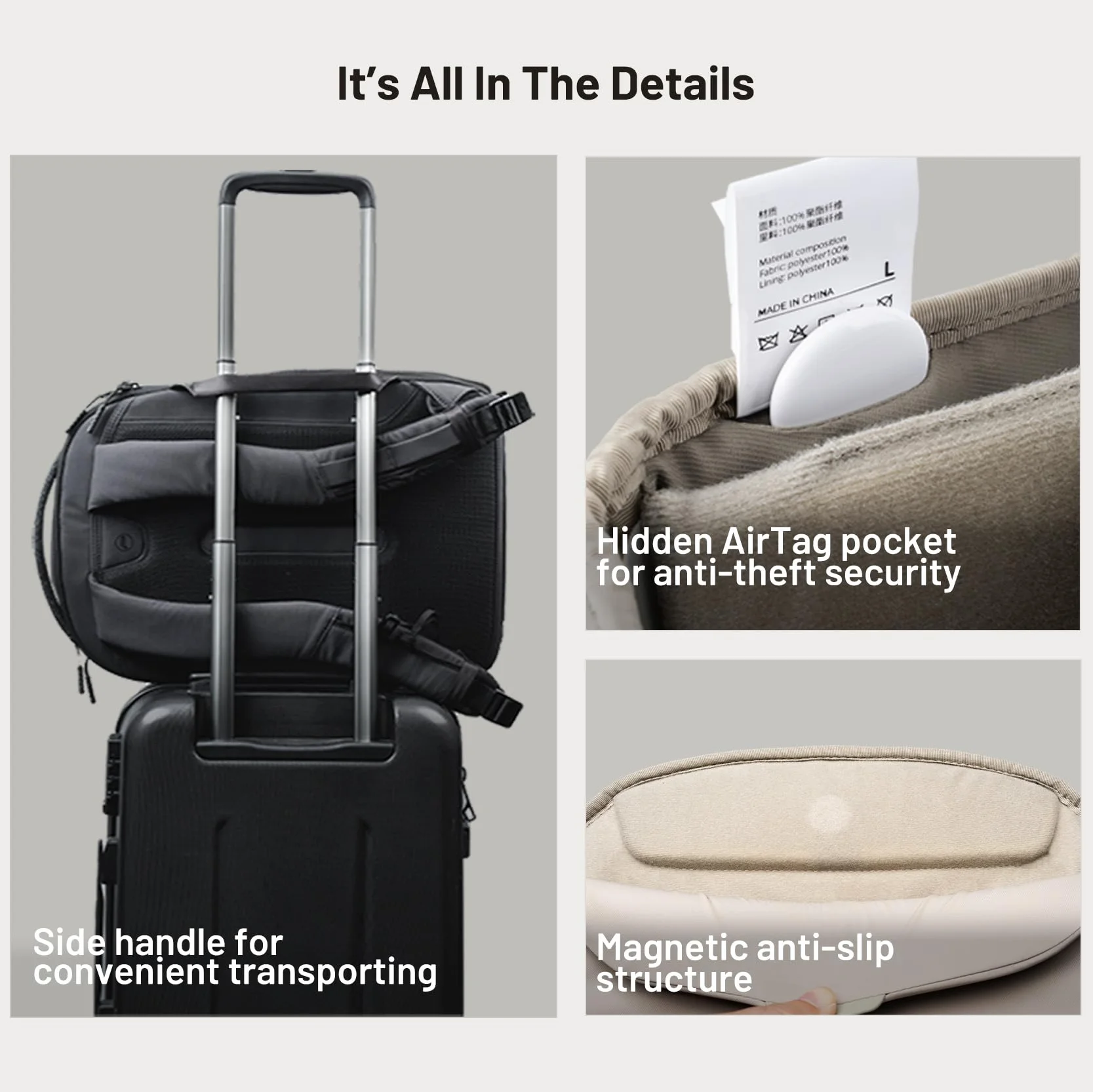 PGYTECH OneGo Lite Zaino Fotografico 16L, Leggero e Impermeabile per Fotografia Urbana e Viaggi, Compatibile con Sony/Canon/Nikon/DSLR/mirrorless