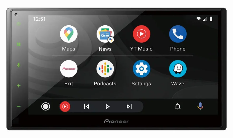 Pioneer SPH-DA160DAB-AN, ricevitore multimediale 2 DIN da 6,8" con Apple CarPlay, Android Auto, DAB+ e Bluetooth, inclusa antenna DAB