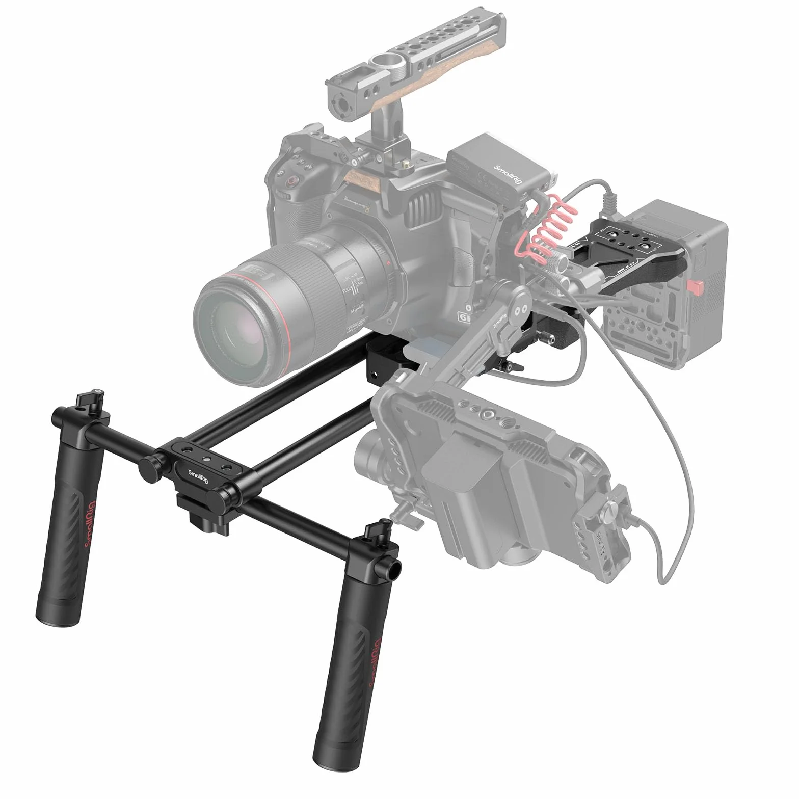 SMALLRIG Kit di supporto universale da spalla per fotocamera, 40 cm, asta di supporto da 15 mm, stabilizzatore per fotocamera DSLR, per filmmaking - 2896C