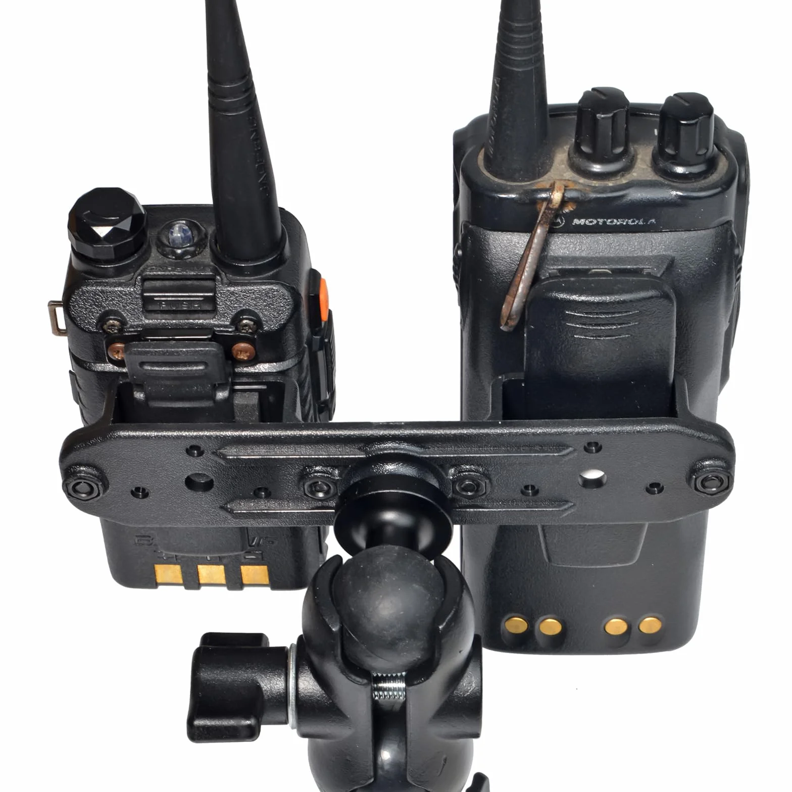Supporto radio, staffa di montaggio per auto Walkie Talkie compatibile con BAOFENG QUANMIDLAND RADNY 3 SEPURA Radio portatile e microfono con clip