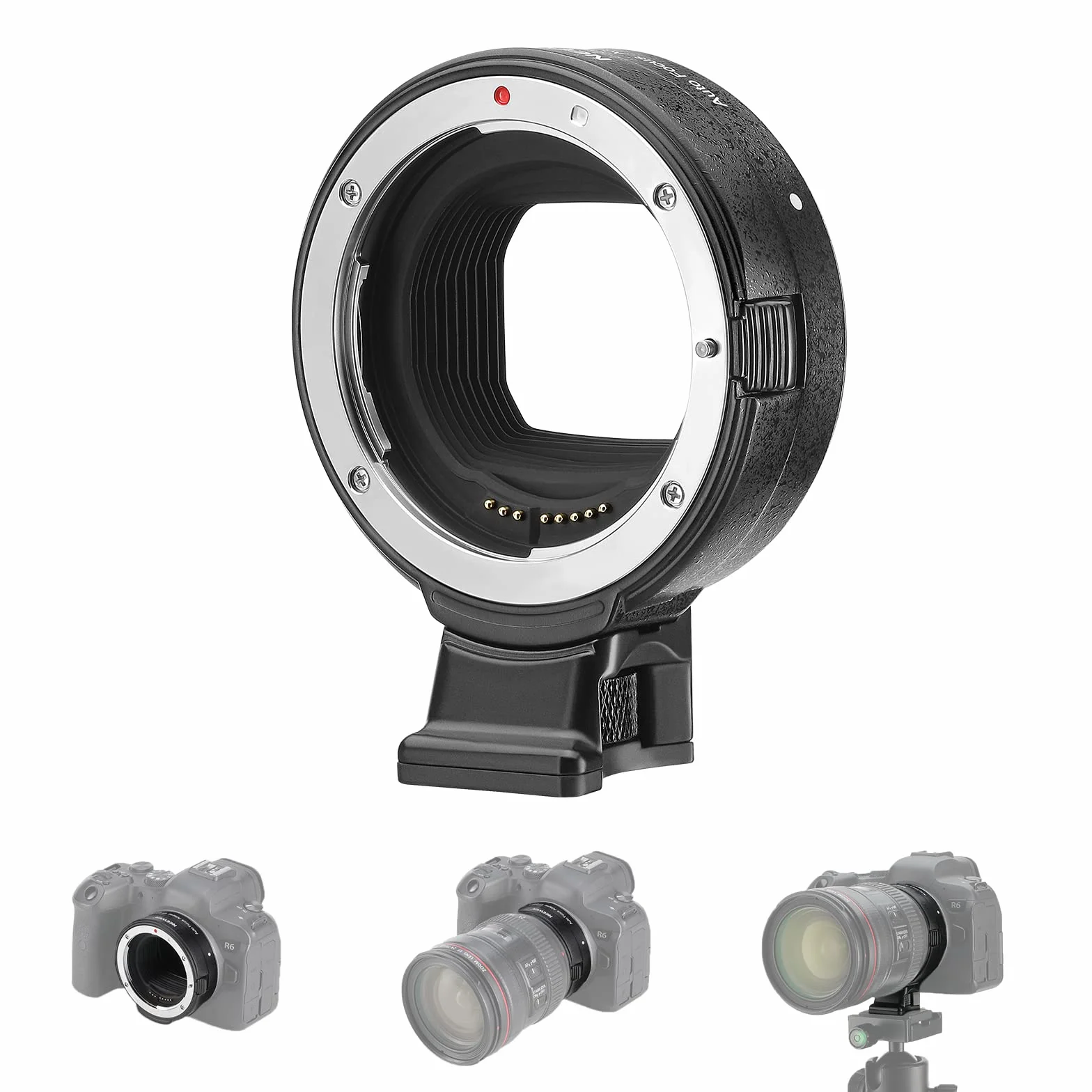 NEEWER Adattatore da EFa EOS R,Anello Convertitore Obiettivo EF/EF-S a Fotocamera con Attacco RF,Autofocus,Compatibile con Canon EOS R Ra RP R6 Mark II R6 R5 R3 R7 R10 R8 R50,Max:4,4lb/2kg,NW-EF-EOSR