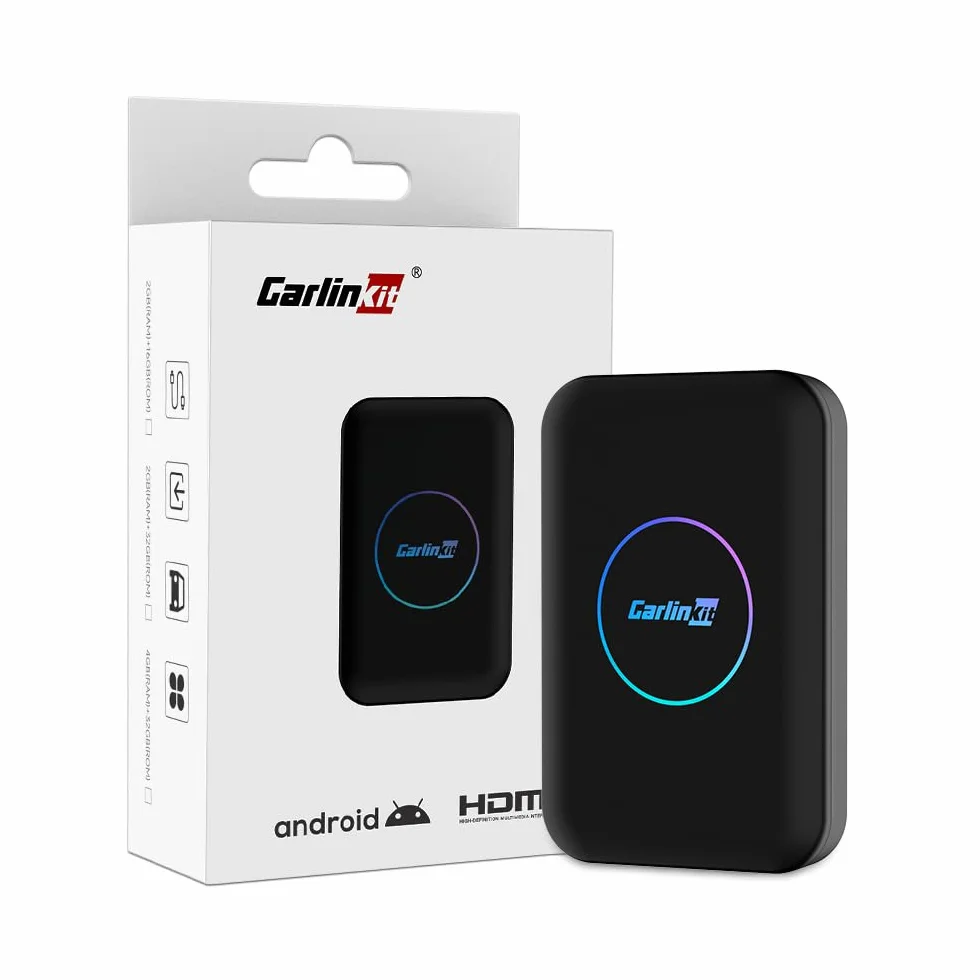 CarlinKit AIBOX-Lite 3in1 Adapter, supporta il sistema Android/CarPlay senza fili e Android Auto senza fili, portando la visualizzazione di video come Youtube, Netflix