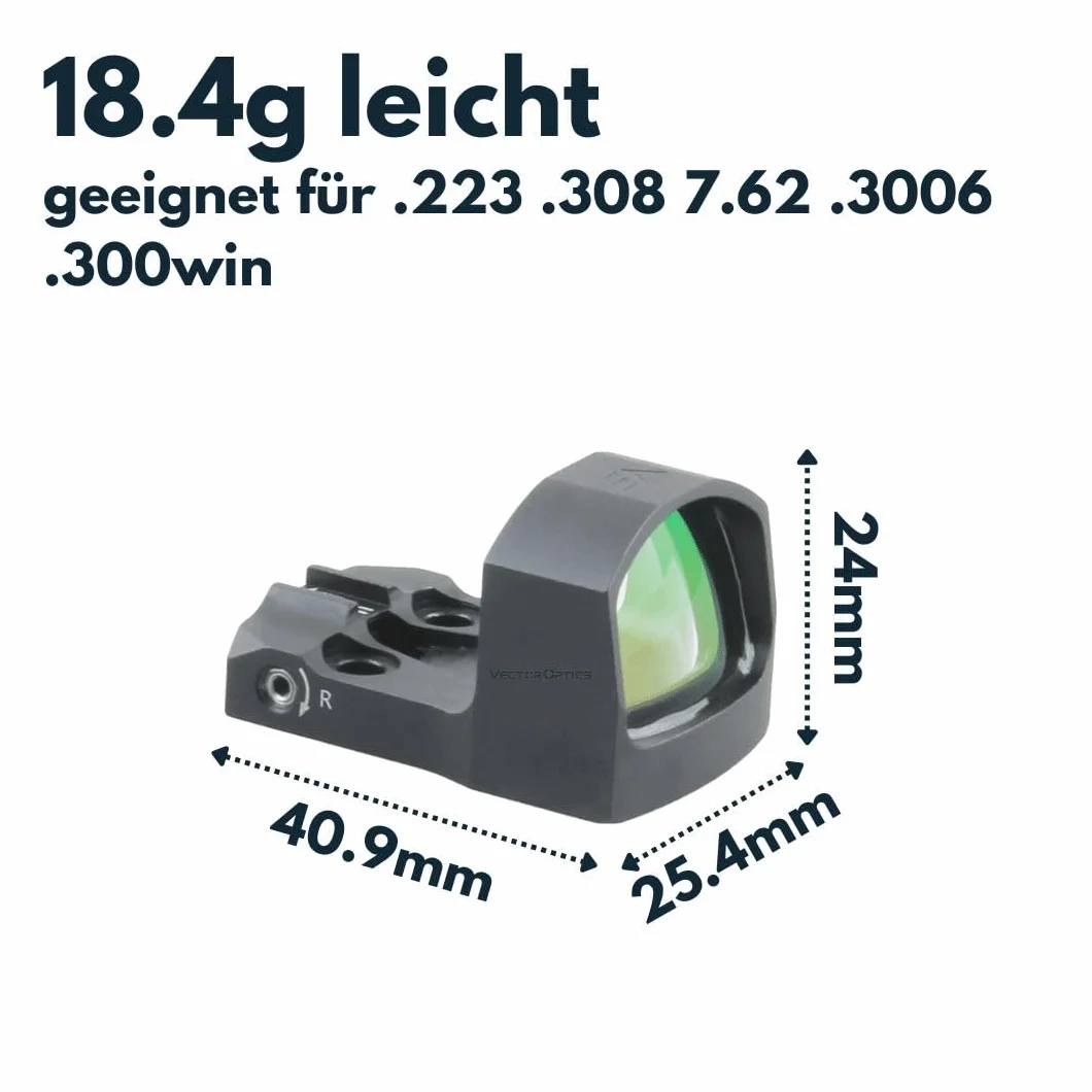 Vector Optics SCRD-43 Frenzy-S 1x17x24 MIC Red Dot Sight for Airsoft, Hunting, Air Rifle