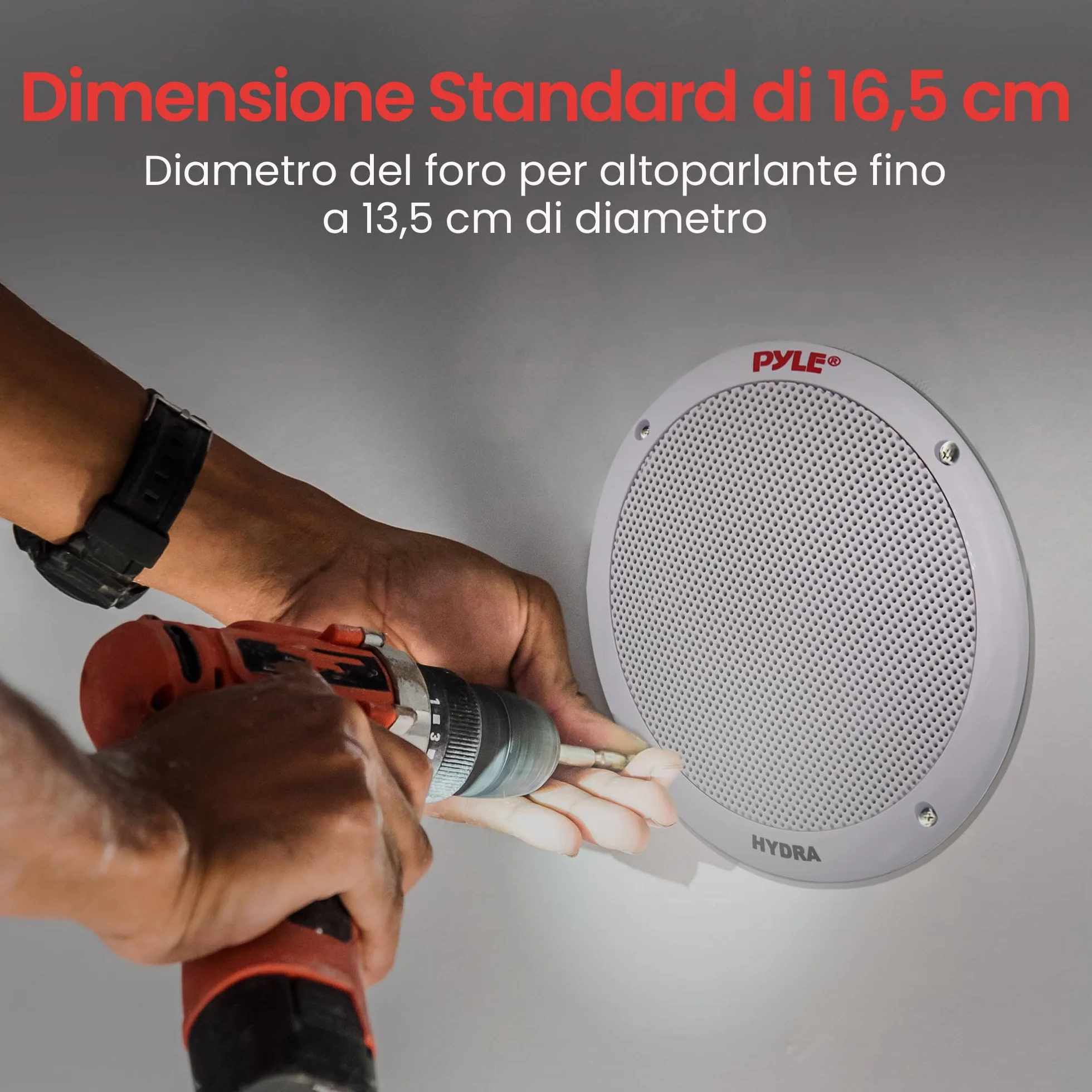 Pyle Altoparlanti Marini 16,5 cm 2 Vie, Casse Audio Impermeabili Resistenti alle Intemperie, Sistema Stereo Esterno 400 Watt, Casse Cono in Polipropilene e Gomma Butilica, Speaker 1 Coppia Bianco