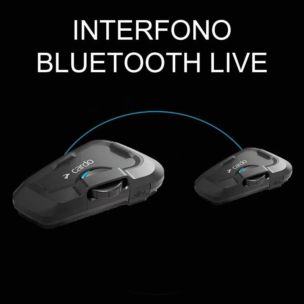CARDO Freecom 2x Interfono Bluetooth Mani Libere Nero