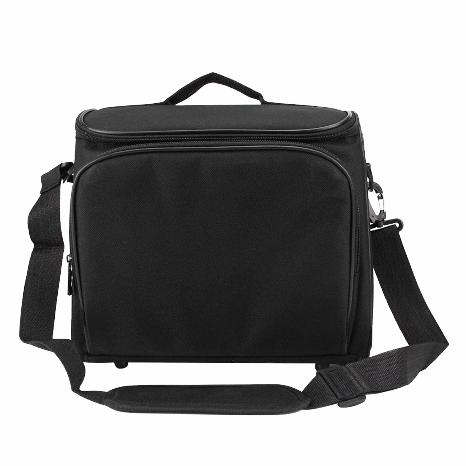 Custodia per videoproiettore, borsa da trasporto per proiettore, chiusura a cerniera, organizer con tracolla, resistente agli urti, borsa da viaggio per proiettore, Come da immagine, M,