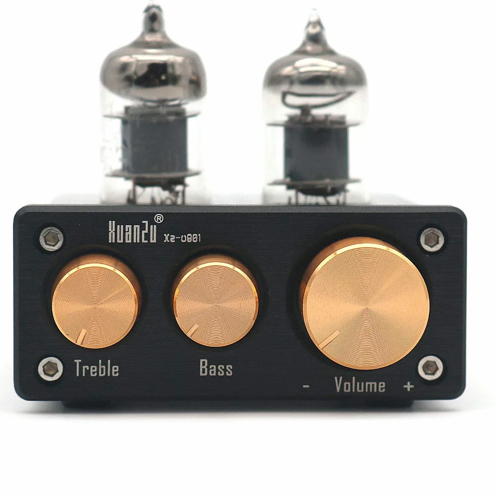 DollaTek 6J1 Mini Vacuum Tube Preamplificatore Audio Hi-Fi Stereo Pre-Amplifier Treble Bass Control