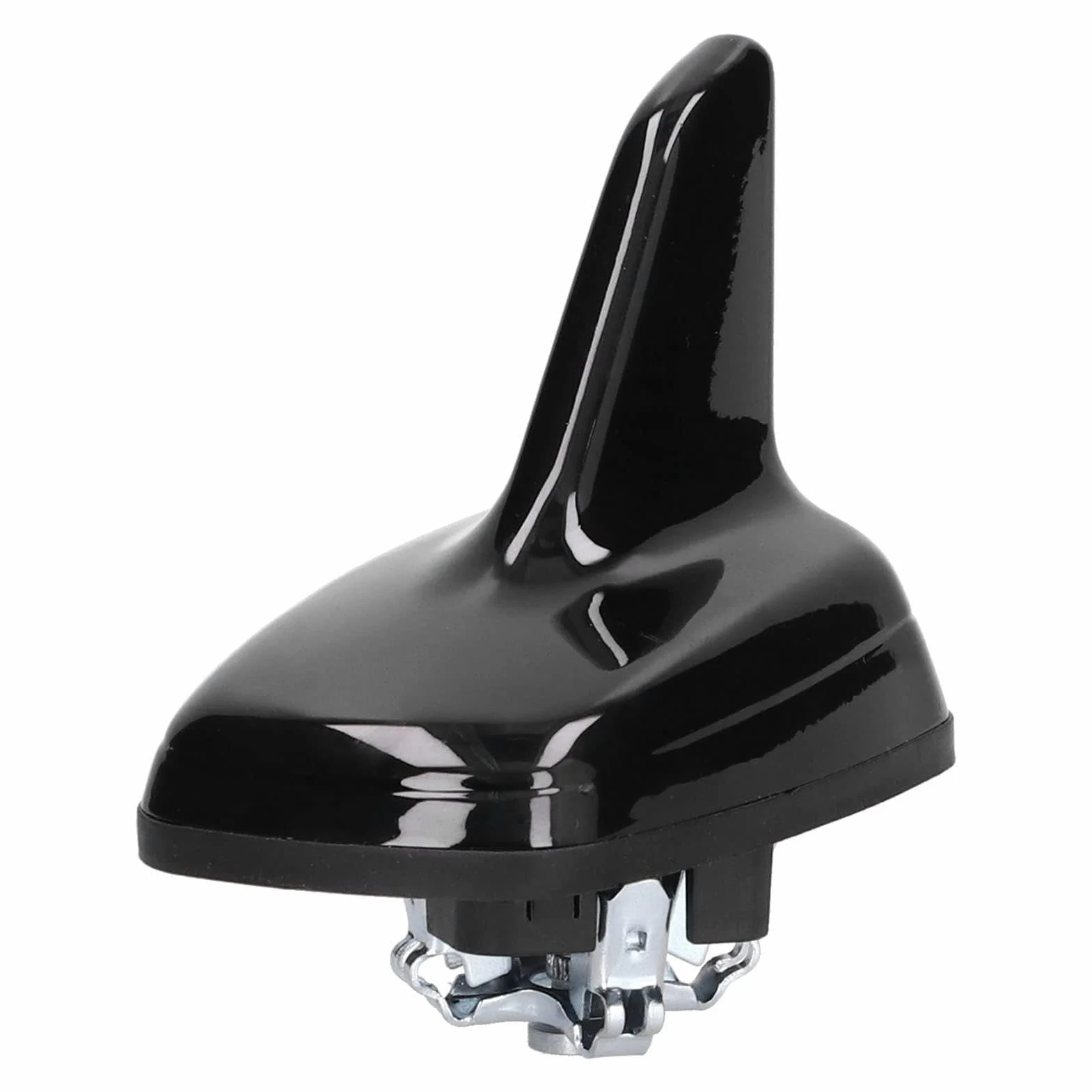 Antenna a Forma di Pinna Nera Lucida per GPS e GSM, Montante Universale in Metallo ABS
