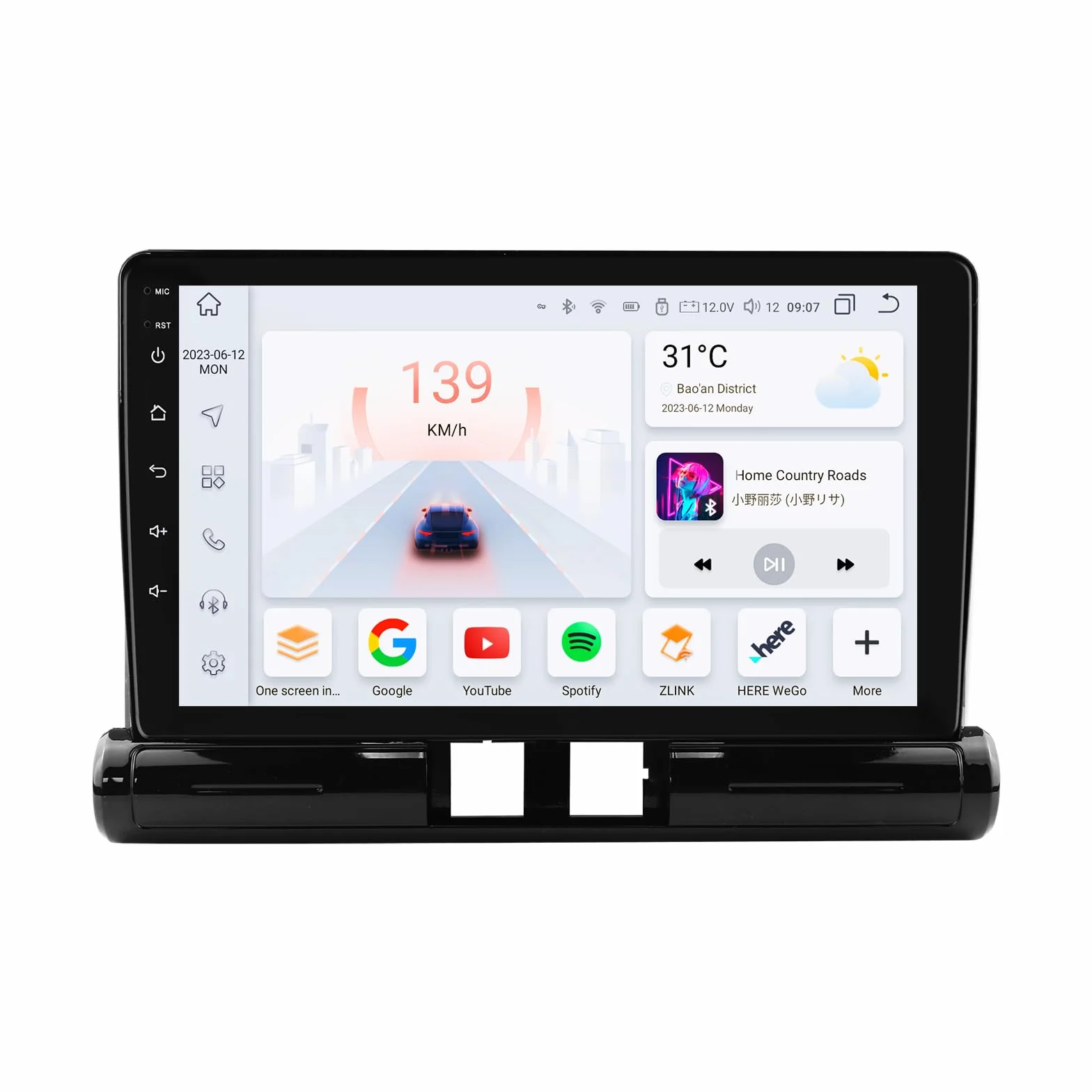 Android 13 Car Radio per Citroen C3/C3 aircross 2017-2023 per Citroen C4/C4 aircross (Brasile) 2017-2023 con Carplay Wireless Auto Android 8-Core 4G + 32G QLED Schermo WiFi Navigazione Bluetooth 5.0