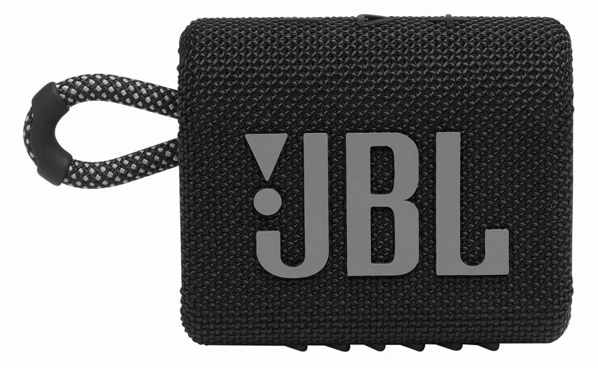 JBL GO 3 Speaker Bluetooth Portatile, Cassa Altoparlante Wireless con Design Compatto, Resistente ad Acqua e Polvere IPX67, fino a 5 h di Autonomia, USB, Nero