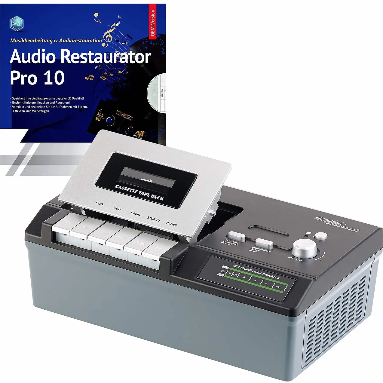 auvisio registratore a Cassette USB Cassette Player UCR-2200 per riprodurre e digitalizzare MC