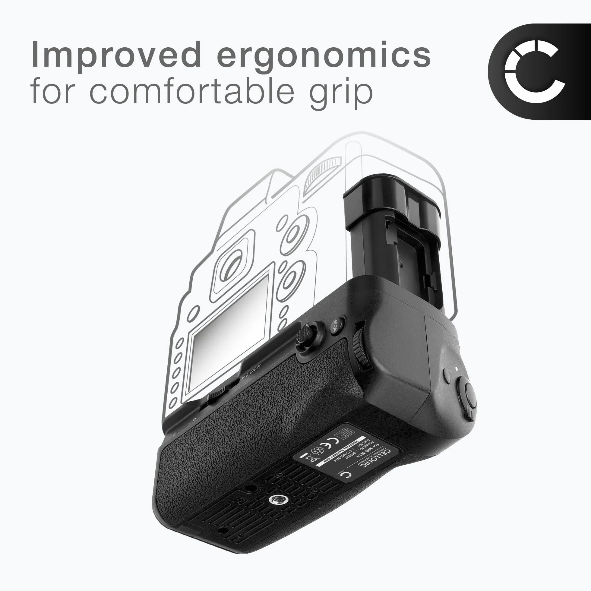 CELLONIC Impugnatura MB-N14 compatibile con Nikon Z6 III Battery grip per fotocamera fotografia verticale multifunzione portabatterie EN-EL15c,EN-EL15b,EN-EL15a,EN-EL15