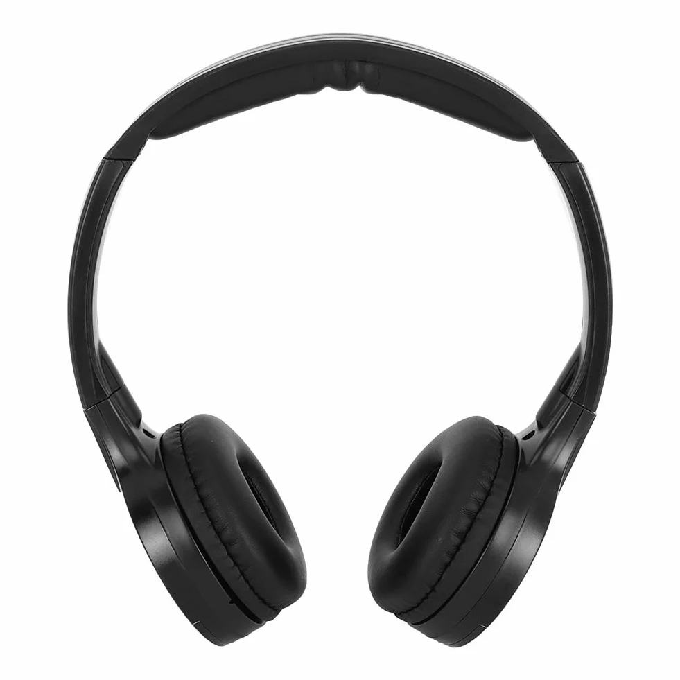 Cuffie Wireless a Infrarossi Stereo 2 Canali per Auto con Supporto DVD per Viaggi e Intrattenimento
