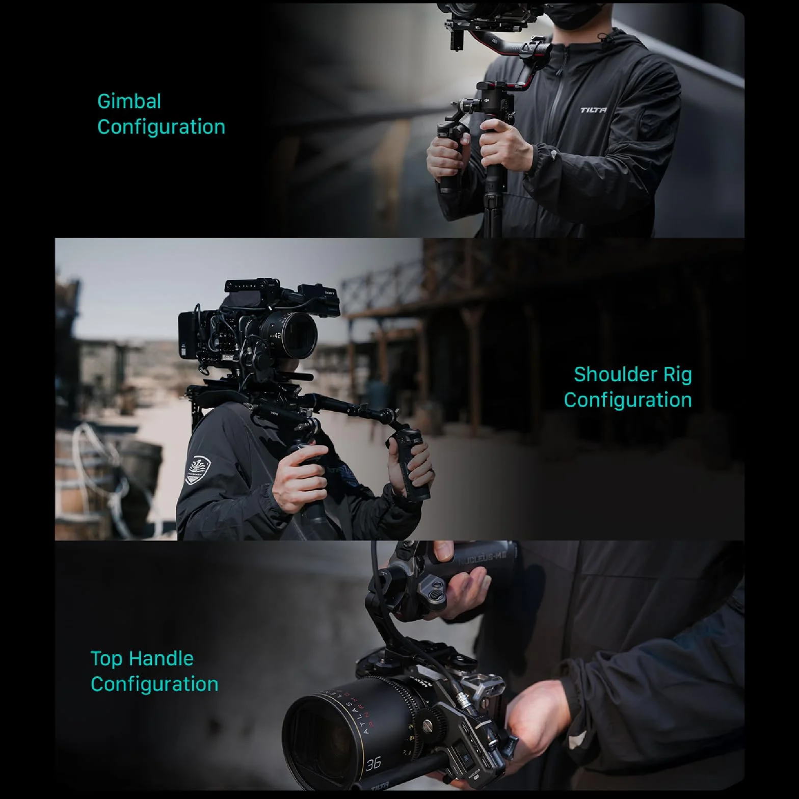 Tilta Nucleus-M II Follow Focus - Sistema di controllo delle lenti wireless con motore Nucleus-M II e unità manuale FIZ per fotocamere DSLR Mirrorless WLC-T06-K1
