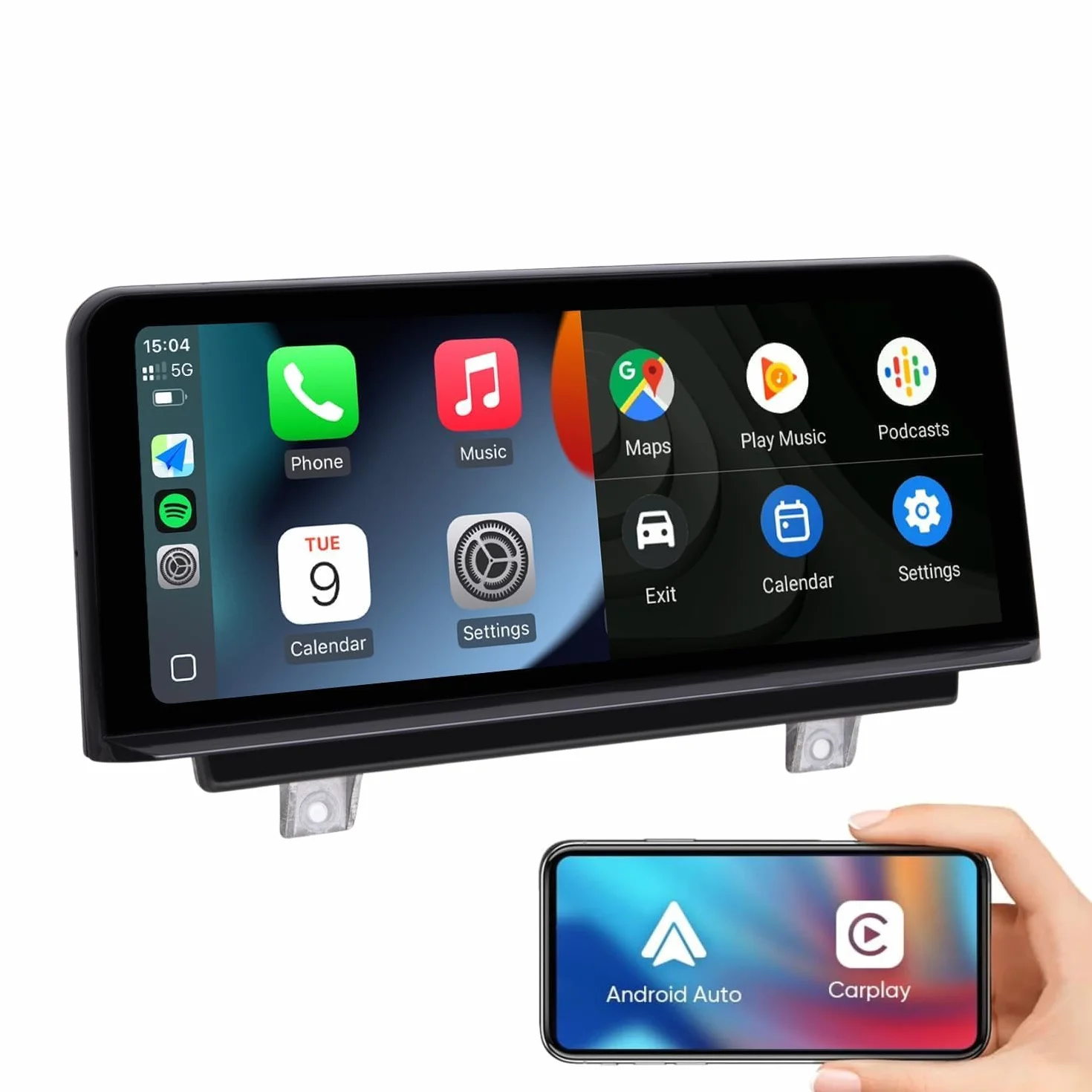 BMW Serie 1 F20 F21 Serie 3 F30 F31 F34 Serie 4 F32 F33 F34 CTB 10.25" CarPlay Android Auto Schermo Touch Retrofit Plug & Play