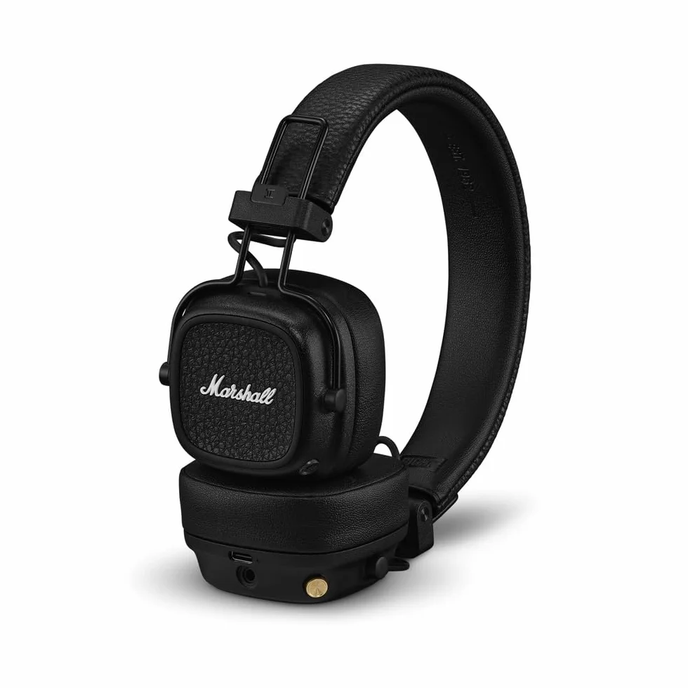Marshall Major V Cuffie Wireless Bluetooth 100 Ore Riproduzione Nero