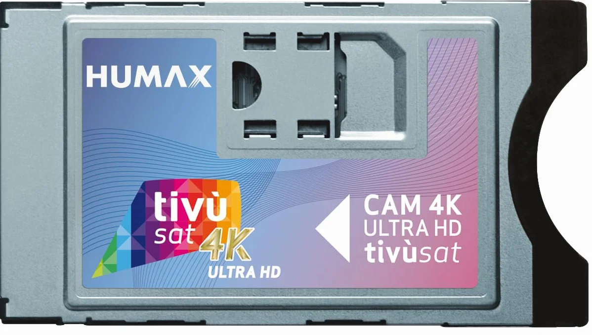 Humax - CAM Tivùsat 4K Ultra HD con interfaccia CI+ECP, scheda inclusa, retro compatibile con i dispositivi CI