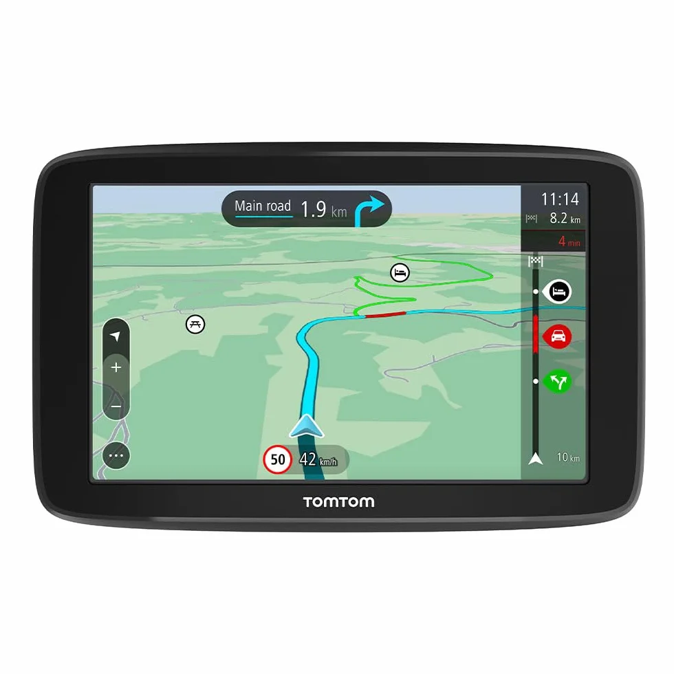 TomTom Navigatore Satellitare per Auto GO Classic, 6 Pollici, con Traffico, Tutor e Autovelox di Prova, Mappe Europa, Aggiornamenti Tramite WiFi, Supporto Reversibile Integrato