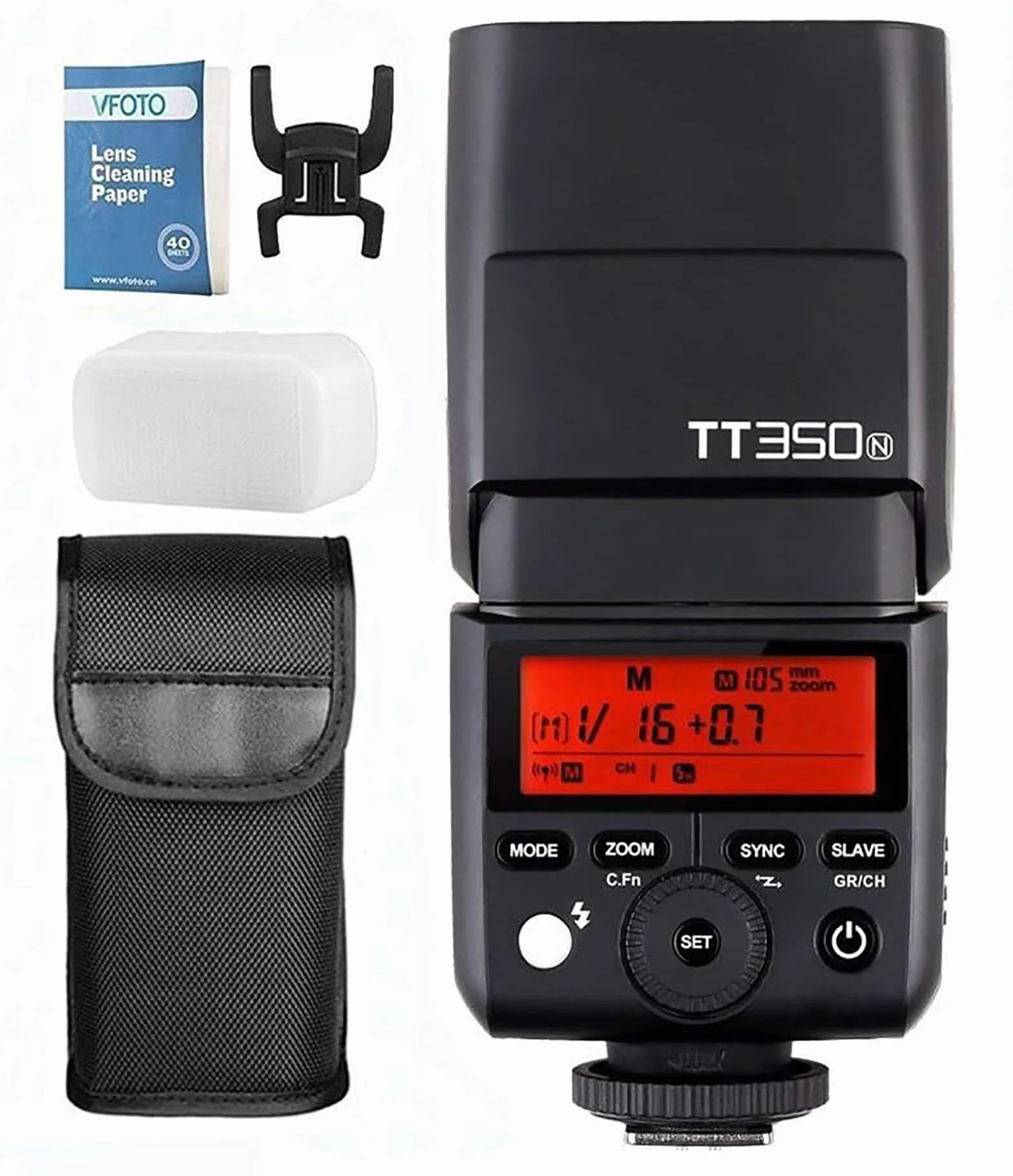 Godox TT350N Flash Thinklite TTL Speedlite 2.4 G HSS 1/8000s GN36 Compatibile per Nikon D810 D800 D750 DSLR D700 D610 D7100 D5200 D90 e Senza Specchio Digital Fotocamera