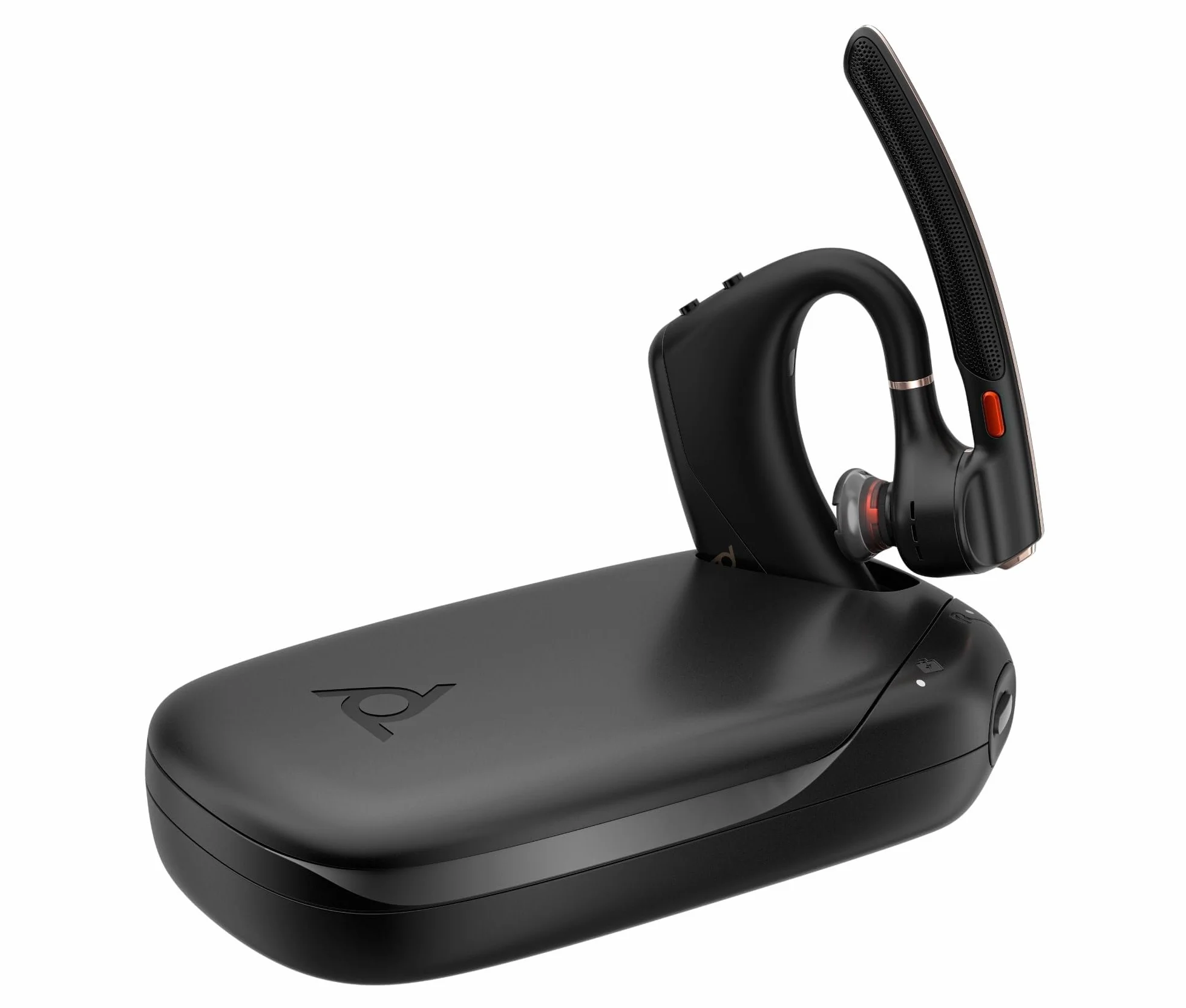 Poly Voyager Legend 50-M Headset UC con quattro microfoni, cancellazione del rumore, tecnologia Poly Noise Block, custodia di ricarica portatile, sensori intelligenti, comandi rapidi