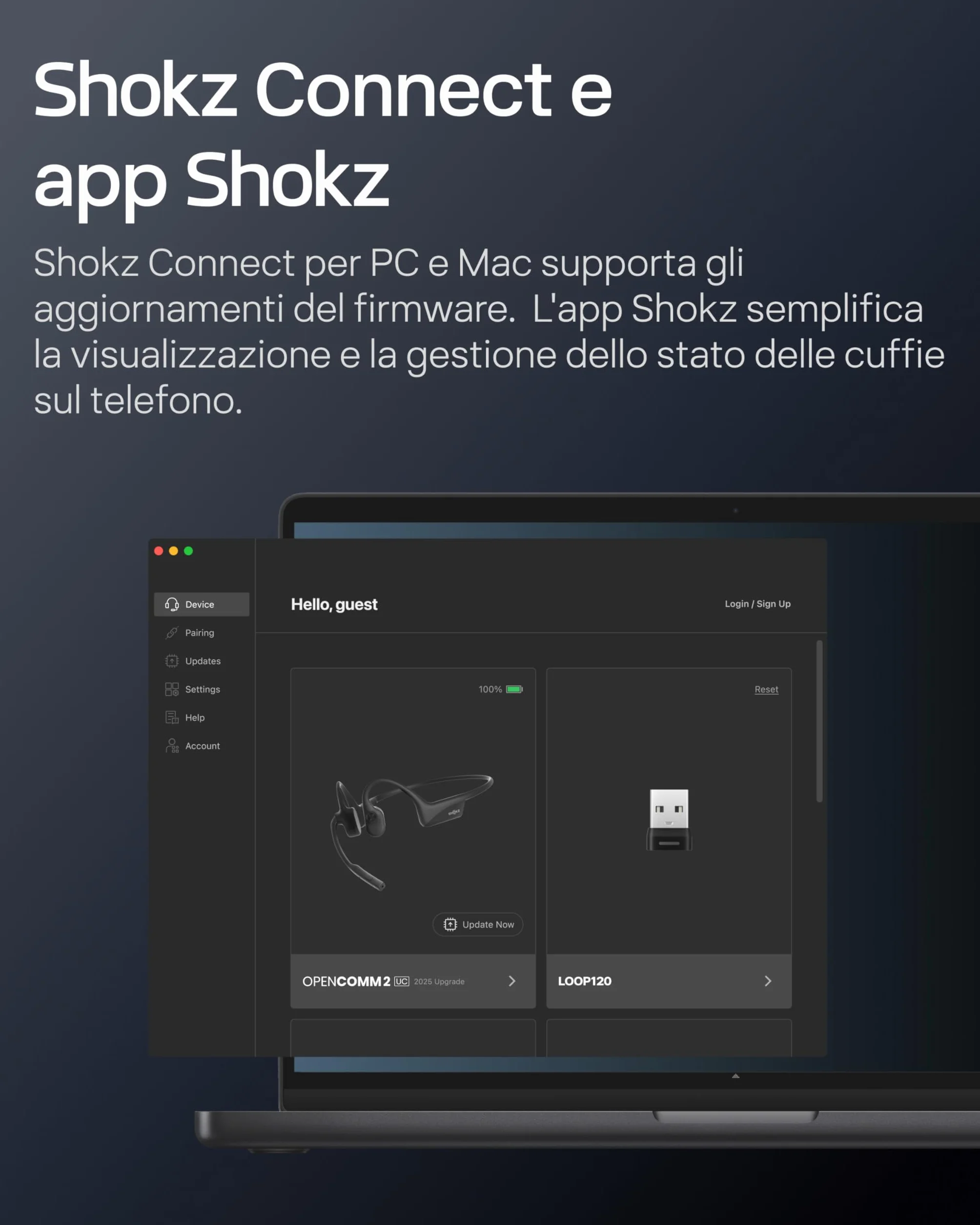 SHOKZ Auricolari OpenComm2 UC 2025 Upgrade a conduzione ossea con adattatore USB-C, auricolari Bluetooth open-ear per l'attenuazione del rumore, wireless, 16 ore di conversazione, Segnalibri, Nero