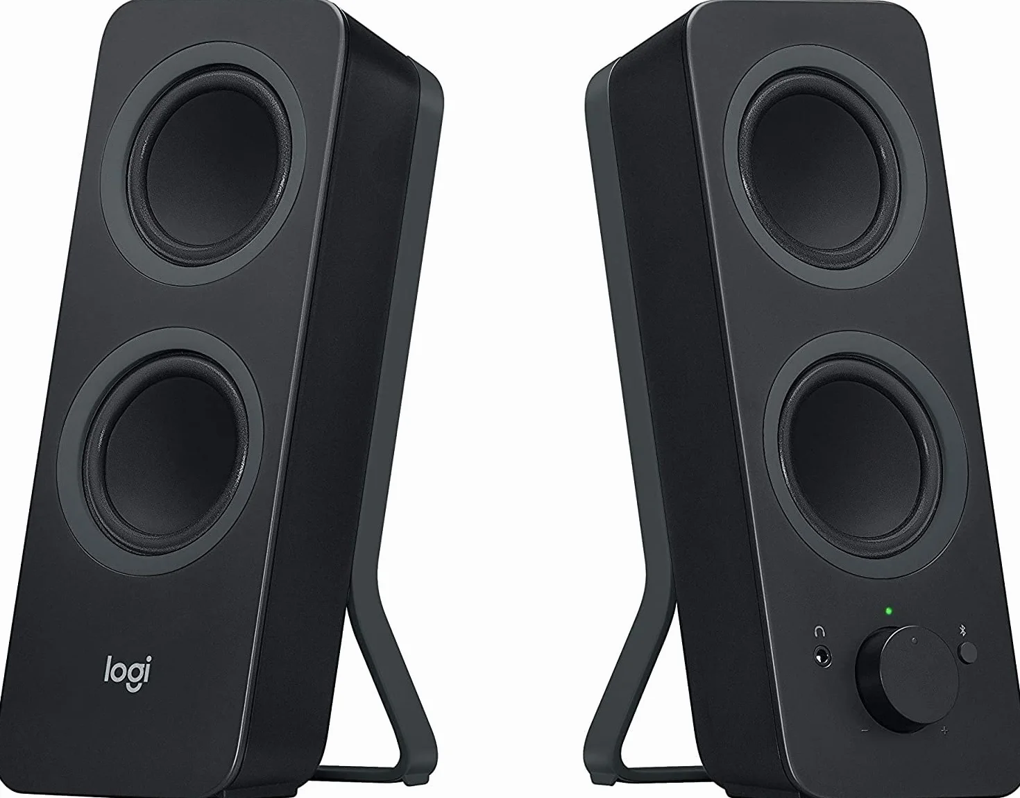 Logitech Z207 Altoparlanti per PC Wireless Bluetooth, Audio Stereo, 10 Watt, Ingresso Audio 3,5 mm, Jack per Cuffie, Multidispositivo, Easy Switch, Presa EU, ‎PC/TV/Smartphone/Tablet - Nero