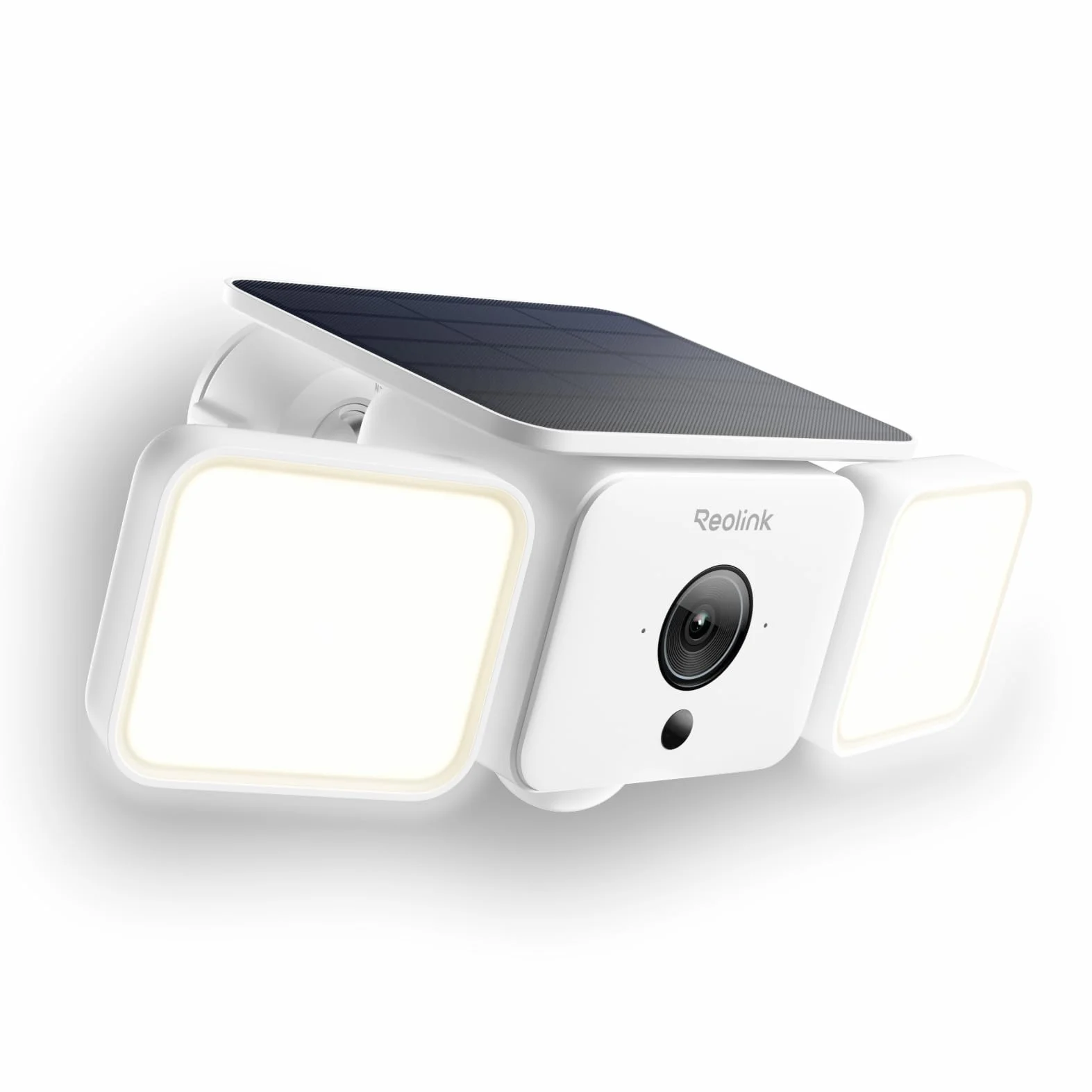 Reolink 2K Telecamere Wi-Fi Esterno, Senza Fili 150°, fino a 1000 Lumen di luce e allarme sirena, Rilevamento Uomo/Auto/Animale, Visione Notturna a Colori, 2,4/5 GHz WiFi, IP66, Solar Floodlight Cam