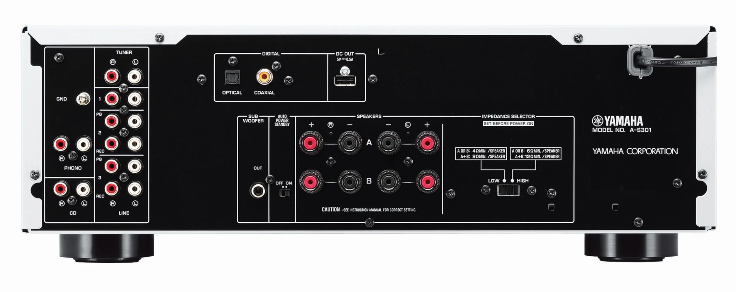 Yamaha A-S301 Amplificatore Integrato Argento