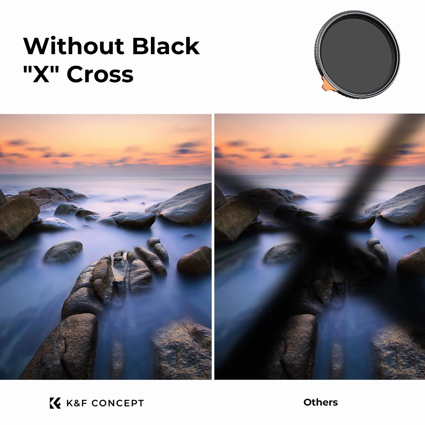 K&F CONCEPT Nano-Xcel 95mm Filtro Variable ND2-32 True Color (1-5 Stop), Filtro a Densità Neutra in Vetro Ottico Sottile HD Ultrasottile con Rivestimento Nano a 28 Strati