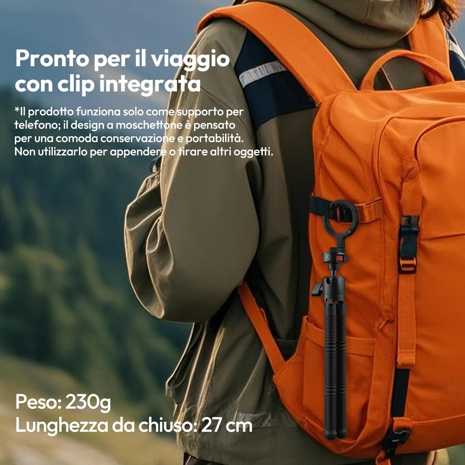 ULANZI MT30 cavalletto fotografico flessibile, Mini treppiede cellulare portatile magnetico per iPhone con filettatura da 1/4", Mini treppiede octopus per fotocame compatte per ripresa foto e video