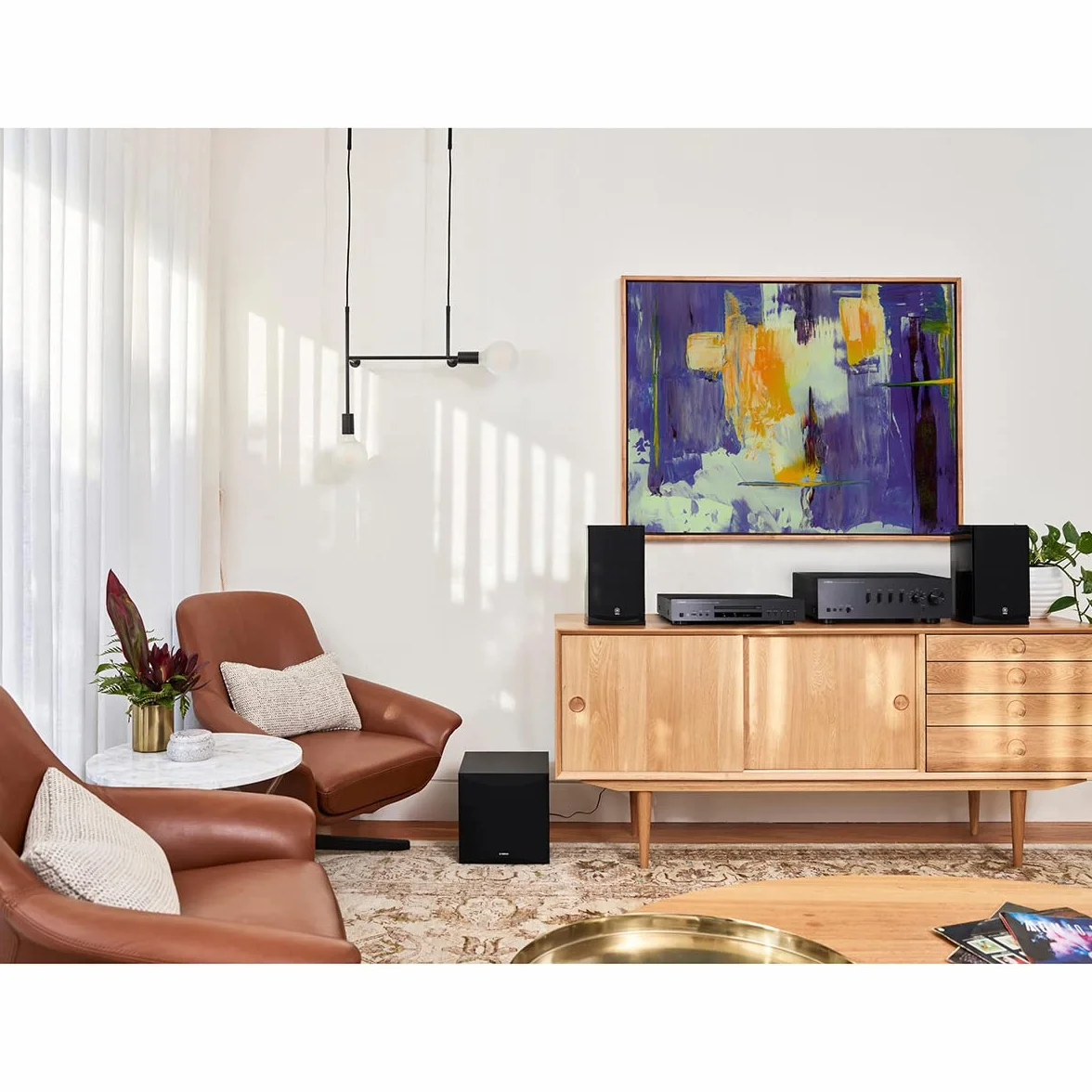 YAMAHA CD-S303BL CD Player Nero con Telecomando, USB, MP3/WMA/LPCM/FLAC, Compatibile con Altoparlante e Cuffie