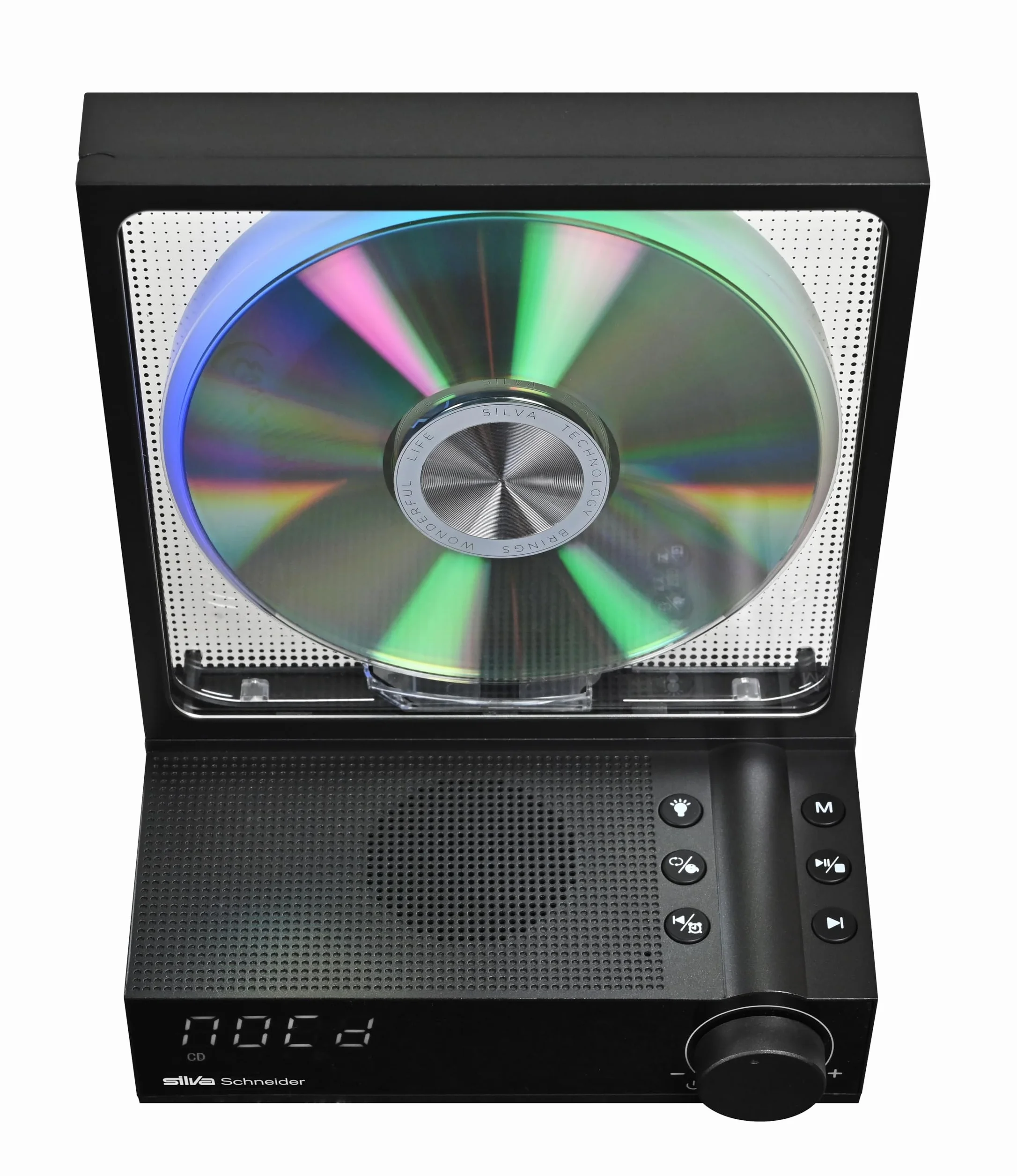 Silva Schneider CDP 99 BT | Lettore CD con funzione MP3, trasmettitore e ricevitore Bluetooth 5.3, display a LED, batteria da 4000 mAh, telecomando, anti-shock, USB-C, scheda SD, portatile, 50 W
