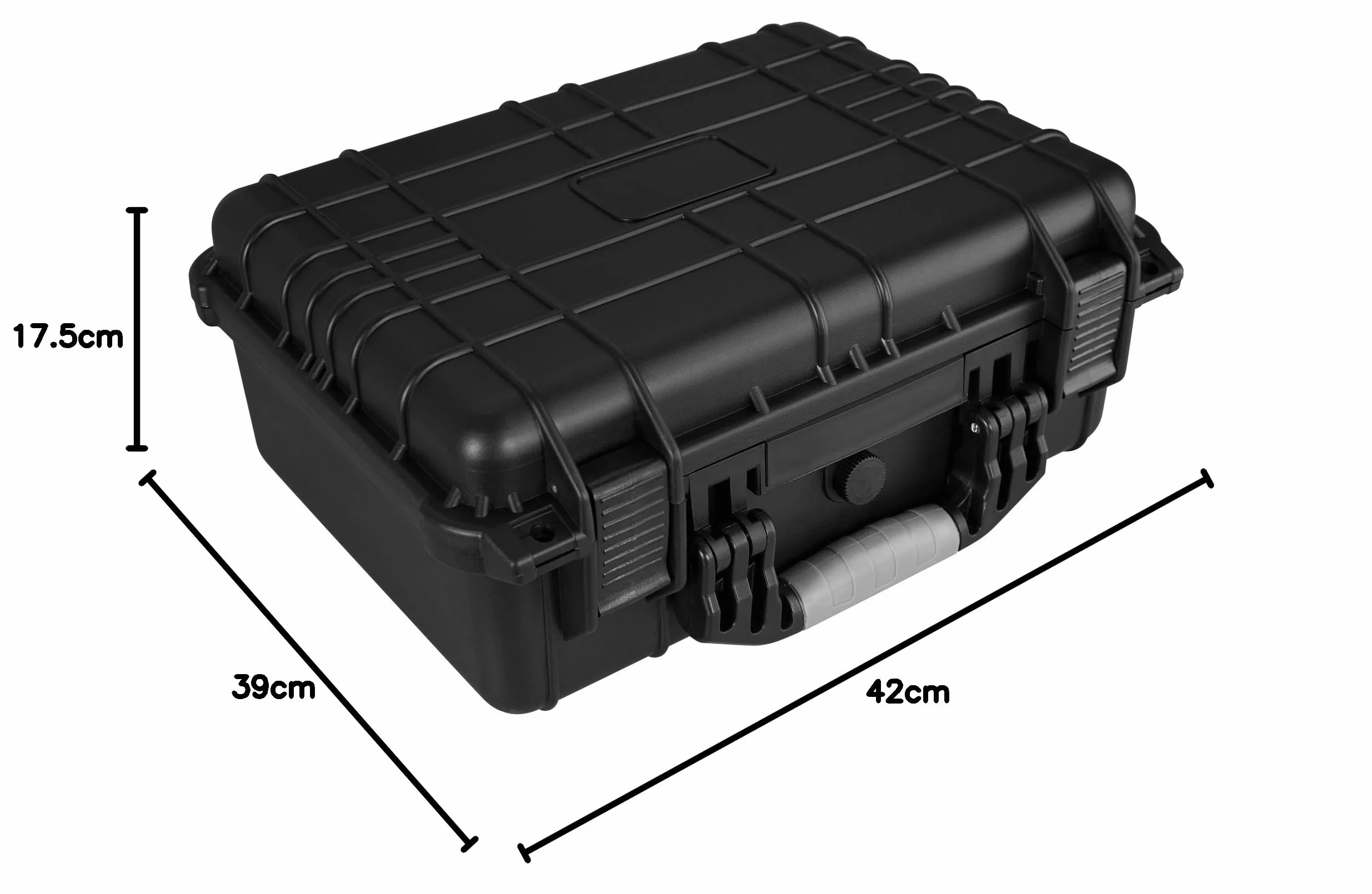 tectake® Valigetta Universale per Fotocamera, Custodia Macchina Fotografica, Leggera, Robusta, Porta Macchina Fotografica, Valigetta Impermeabile Rigida, IP55 - dimensioni interne 37,5x27x15,5 cm