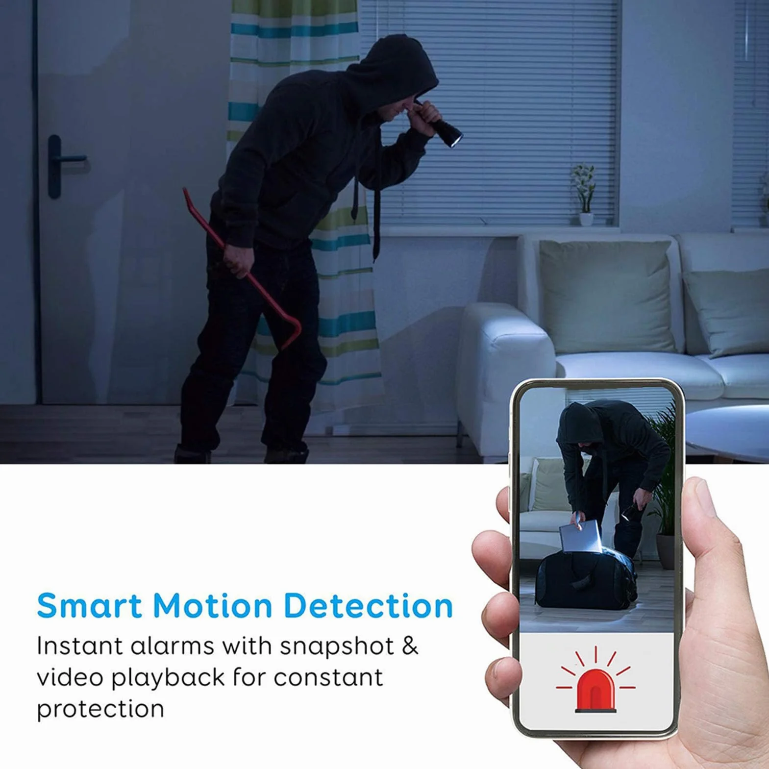 Sxhlseller Telecamera Orologio WiFi FHD 1080P, Telecamera Sveglia Digitale con Rilevamento di Movimento, Visione Notturna, Grandangolo di 130°, Visualizzazione Remota con App a 2,4 GHz,