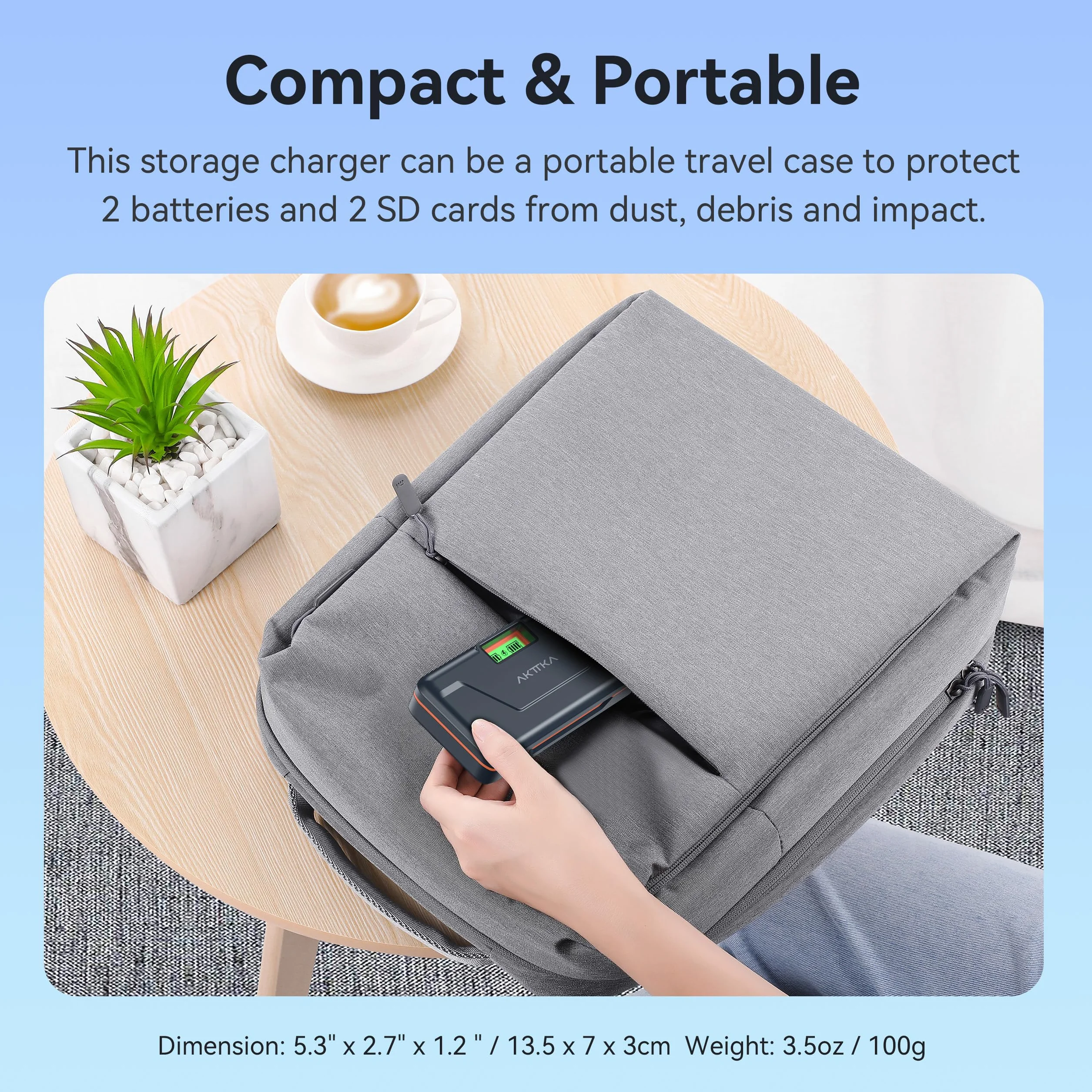 Batteria EN-EL14 per Fotocamera Nikon | Confezione 2X 1680mAh 7.4V con Caricatore Pieghevole 20W + Cavo USB-C | Compatibile con D3100/D3200/D5100