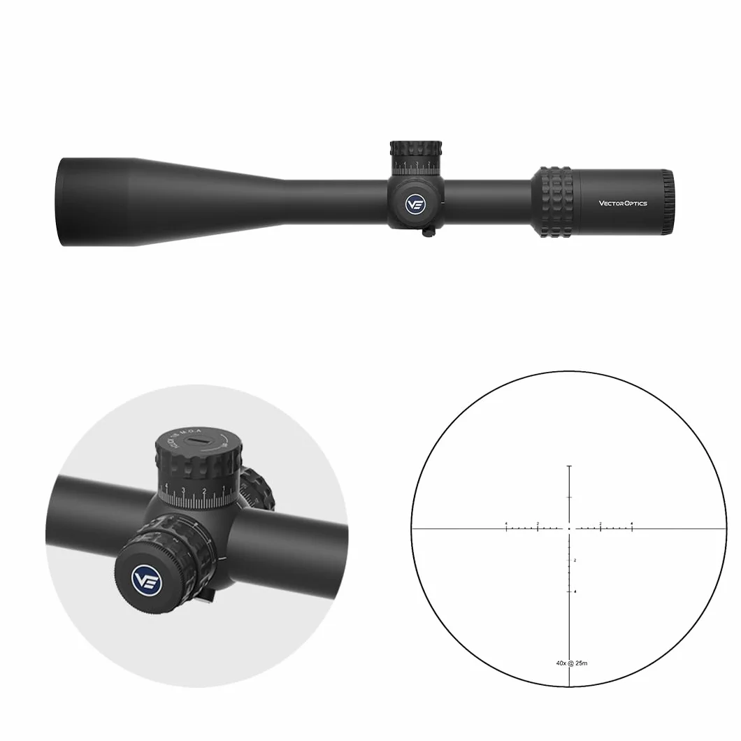 Vector Optics SCOL-58 Sentinel-X Pro 10-40x50 SFP Cannocchiale per Benchrest 25 m