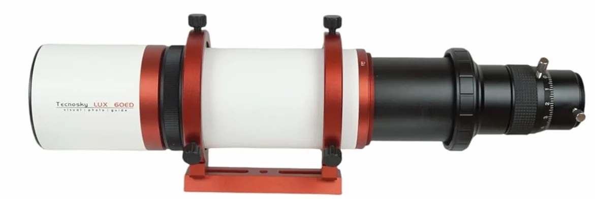 Telescopio Tecnosky LUX 60ED Apo 60/360 FPL53. Piccolo apo con doppietto FPL53 da 60mm di diametro e focale 360mm (F/6).