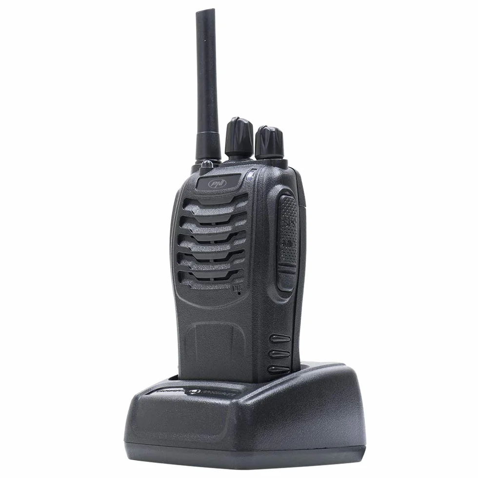 Radio portatile PNI PMR R40 PRO, set con 2 pezzi, 0,5W, ASQ, TOT, monitor, programmabile, batterie 1200mAh, caricabatterie e cuffie inclusi, VOX function