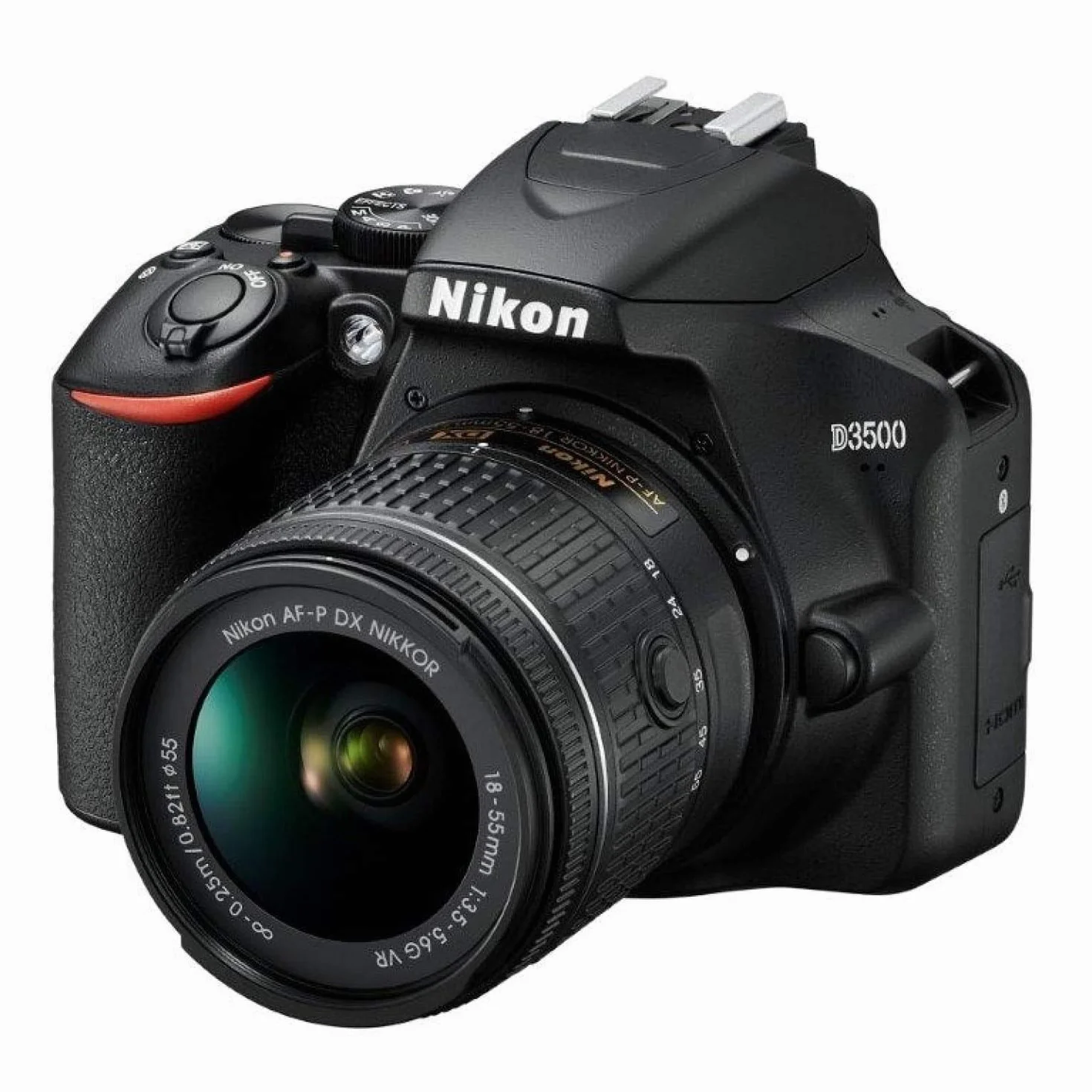 Nikon D3500 Fotocamera Reflex Digitale con Obiettivo Nikkor AF-P 18/55VR, 24,2 Megapixel, LCD 3", Nero (Ricondizionato)