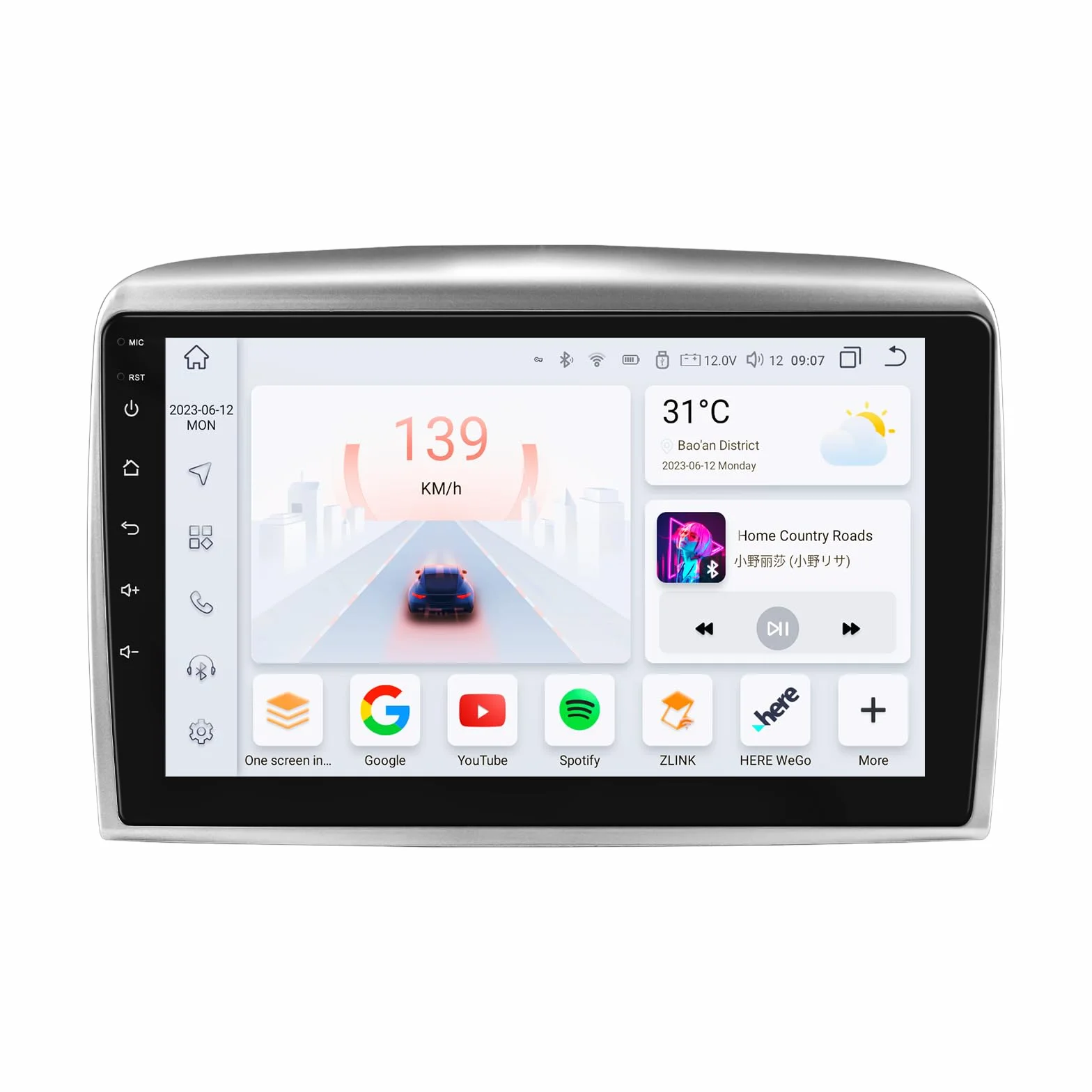 Autoradio Android 13 per Lancia Ypsilon 2006-2011 con Wireless Carplay Android Auto 8-Core 4G+32G Schermo QLED WiFi Navigazione Bluetooth 5.0