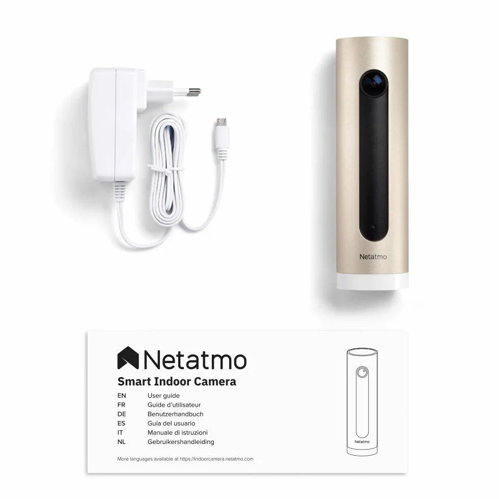 Netatmo Telecamera di Sorveglianza Interna - Wifi 2,4 Ghz - NSC01-R-EC - (Ricondizionata A+)