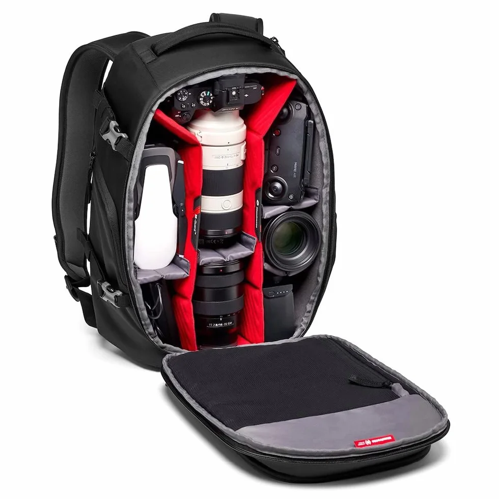Manfrotto Advanced Gear III Zaino Fotografico per Fotocamera e Laptop, Zaino Reflex/Mirrorless con Obiettivi, con Divisori Imbottiti Intercambiabili e Attacco per Treppiede