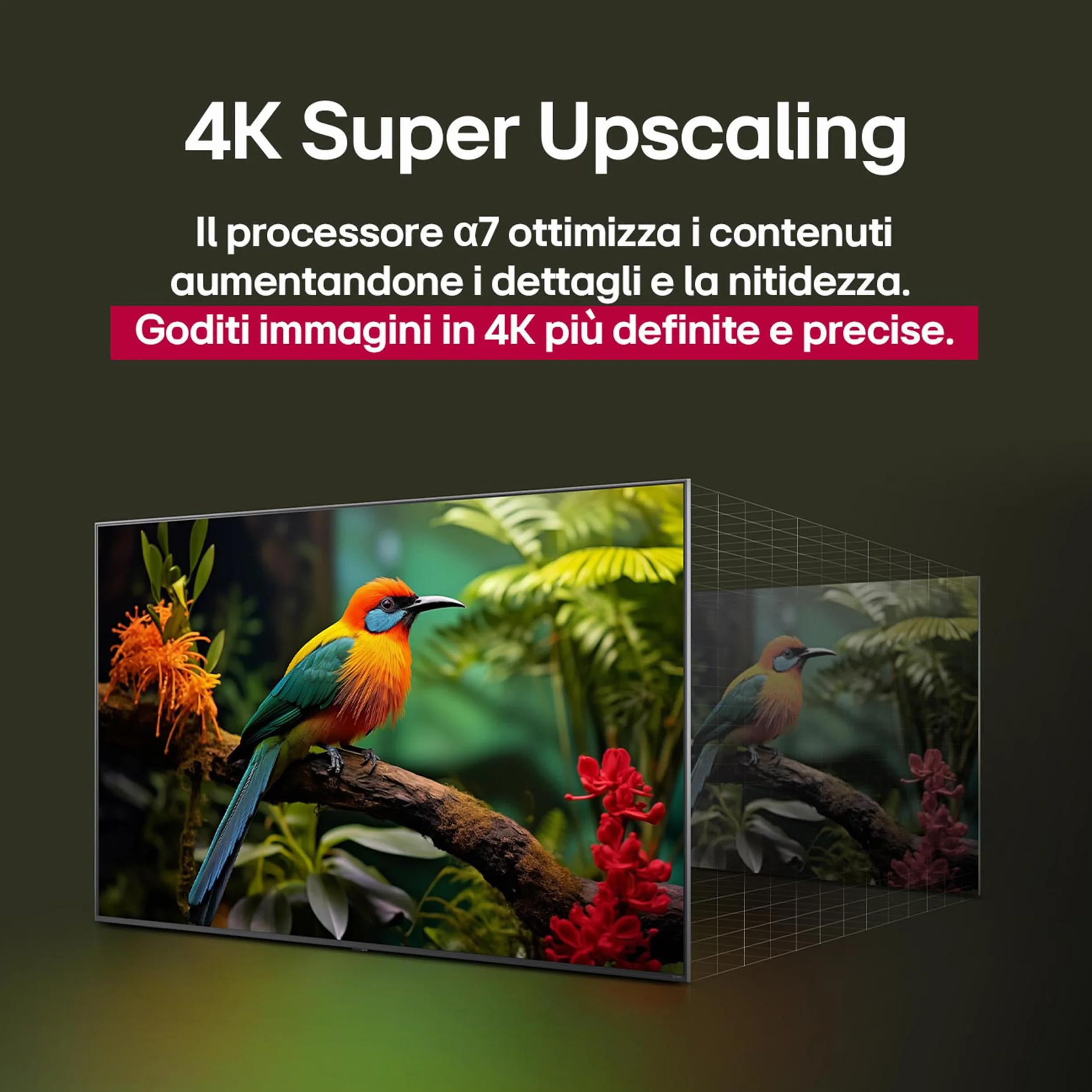 LG 43UA75006LA Smart TV 4K Ultra HD 43 cali, webOS AI, α7 Gen8, HDR10, VRR 4K@60Hz