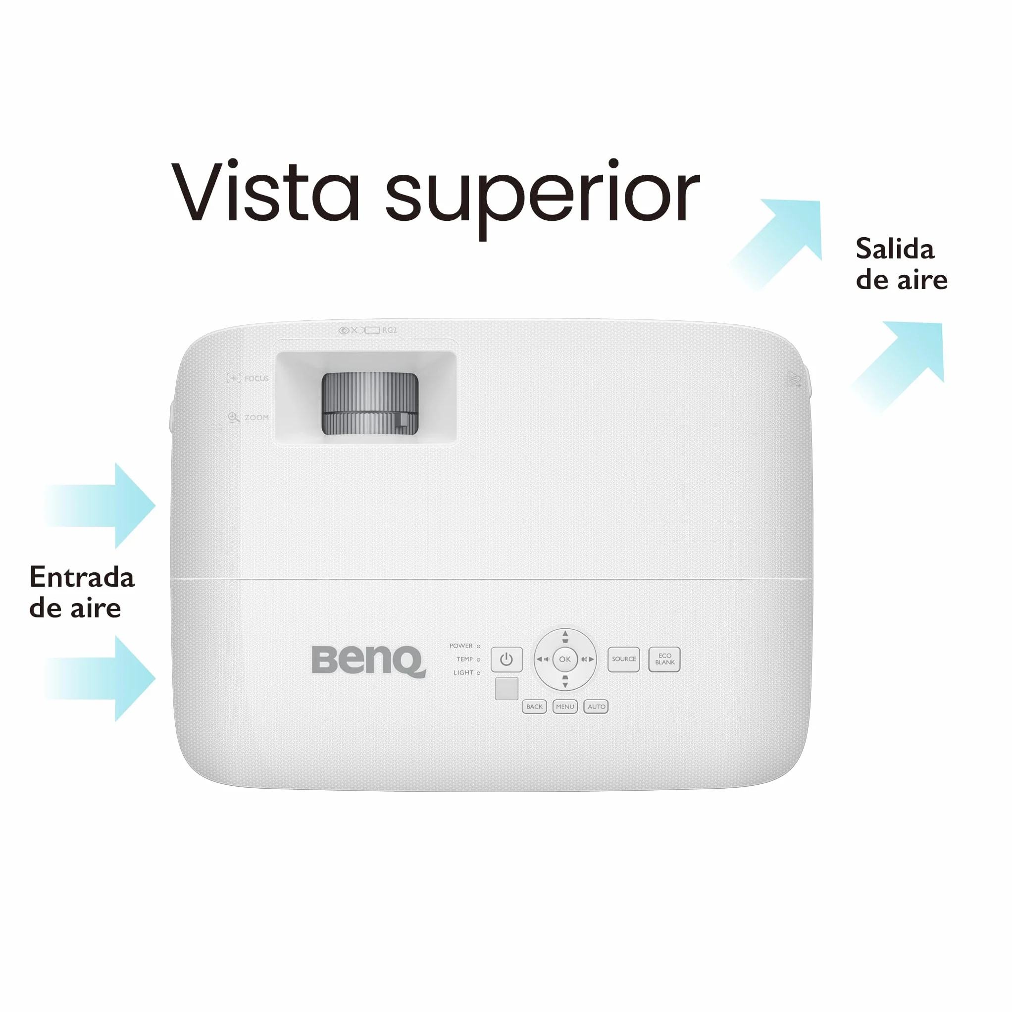Proiettore BenQ MH560 1080P, DLP, 3800 Lumen Alta Luminosità, Rapporto di Contrasto Alto 20000:1, Doppio HDMI, VGA, Correzione trapezoidale Automatica, Configurazione Semplice, Tecnologia SmartEco