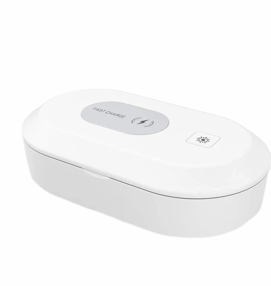 Scatola Sterilizzatore UV Portatile Smart Phone Sanitizer Uccidi i batteri 99,9%, Ricarica USB Funzione di Aromaterapia Sterilizzazione dell'ozono Disinfezione UV, per iPhone Android Gioielleria