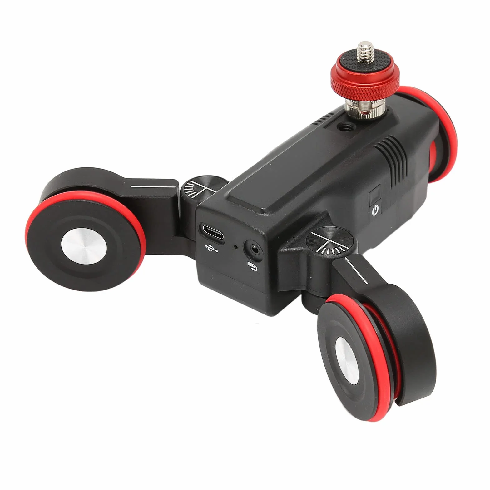 Yunseity 3 Ruote Camera Slider, App Telecomando Motorizzato Camera Video Slider, Time Lapse Slider, Compatibile con Fotocamera DSLR, Videocamera, Telefono