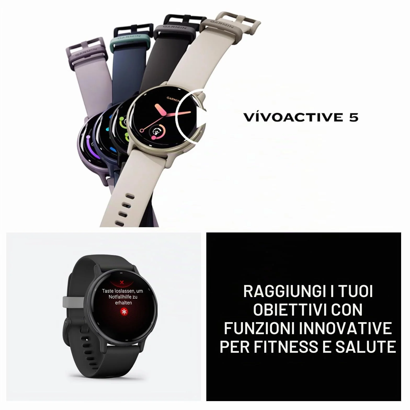 Garmin vívoactive 5, Smartwatch AMOLED 1,2", Cassa 42mm, Musica, Pay, +30 Sport, GPS, Cardio, Coach Sonno, Benefici Workout, Autonomia 11 giorni (Orchid & Orchid Metallic) (Ricondizionato)