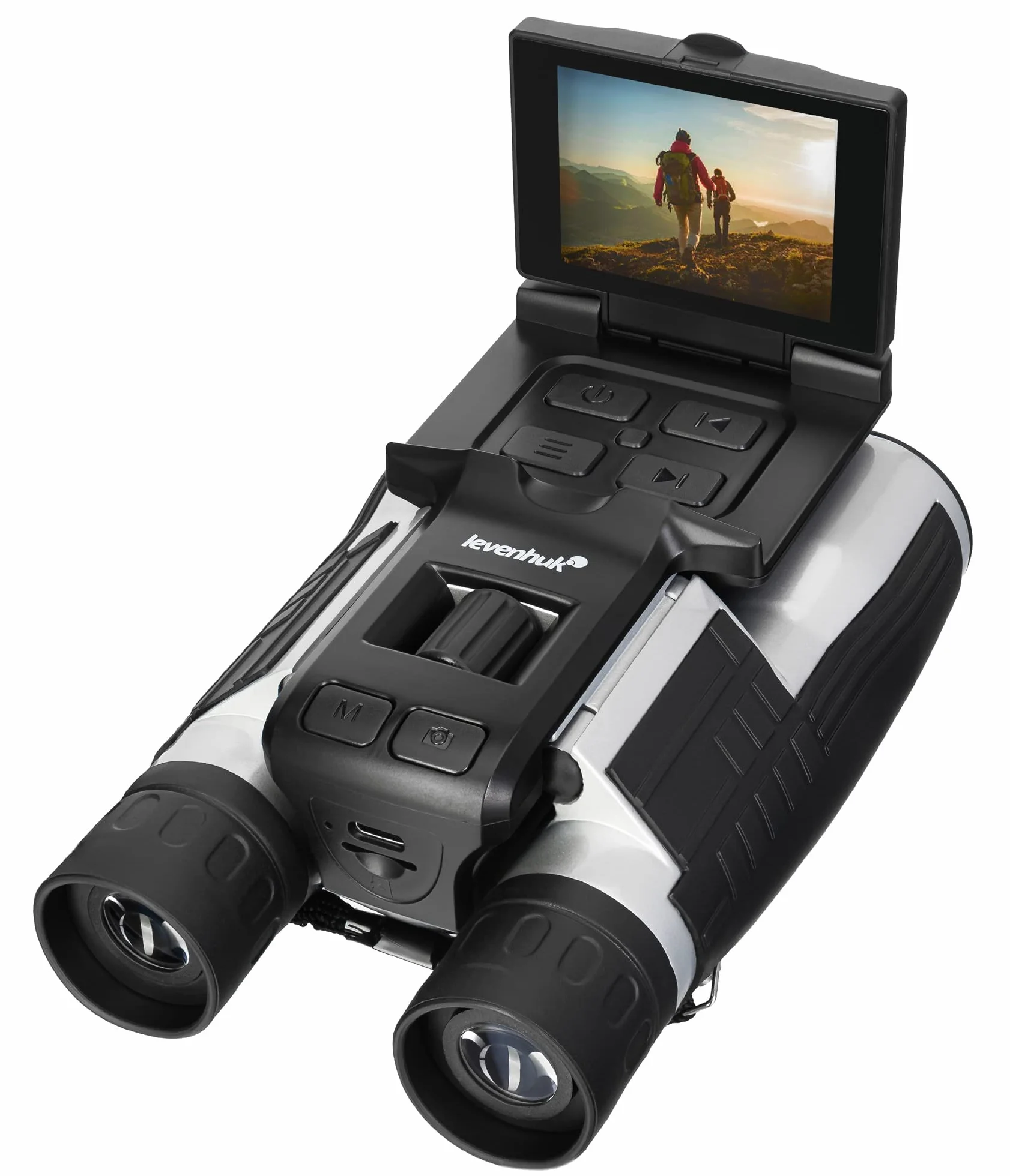 Levenhuk Atom Digital DB20 LCD Binocolo Potente, Compatto e Leggero, con Display LCD Integrato e Videocamera