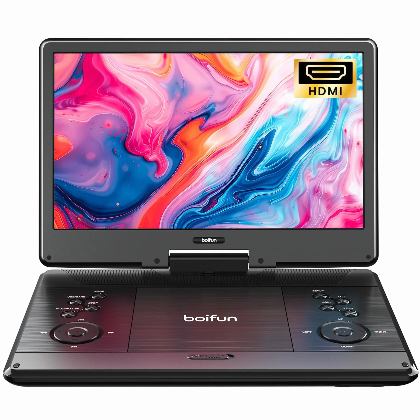Lettore DVD portatile 15,7 pollici display HD 14,1 pollici HDMI batteria ricaricabile 5 ore USB SD